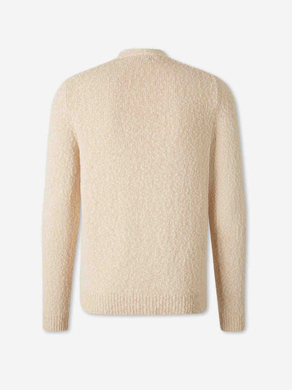 Zanone Hombre Barcelona Cárdigan Punto Algodón color Beige sku 543-001103 01 - Foto 2