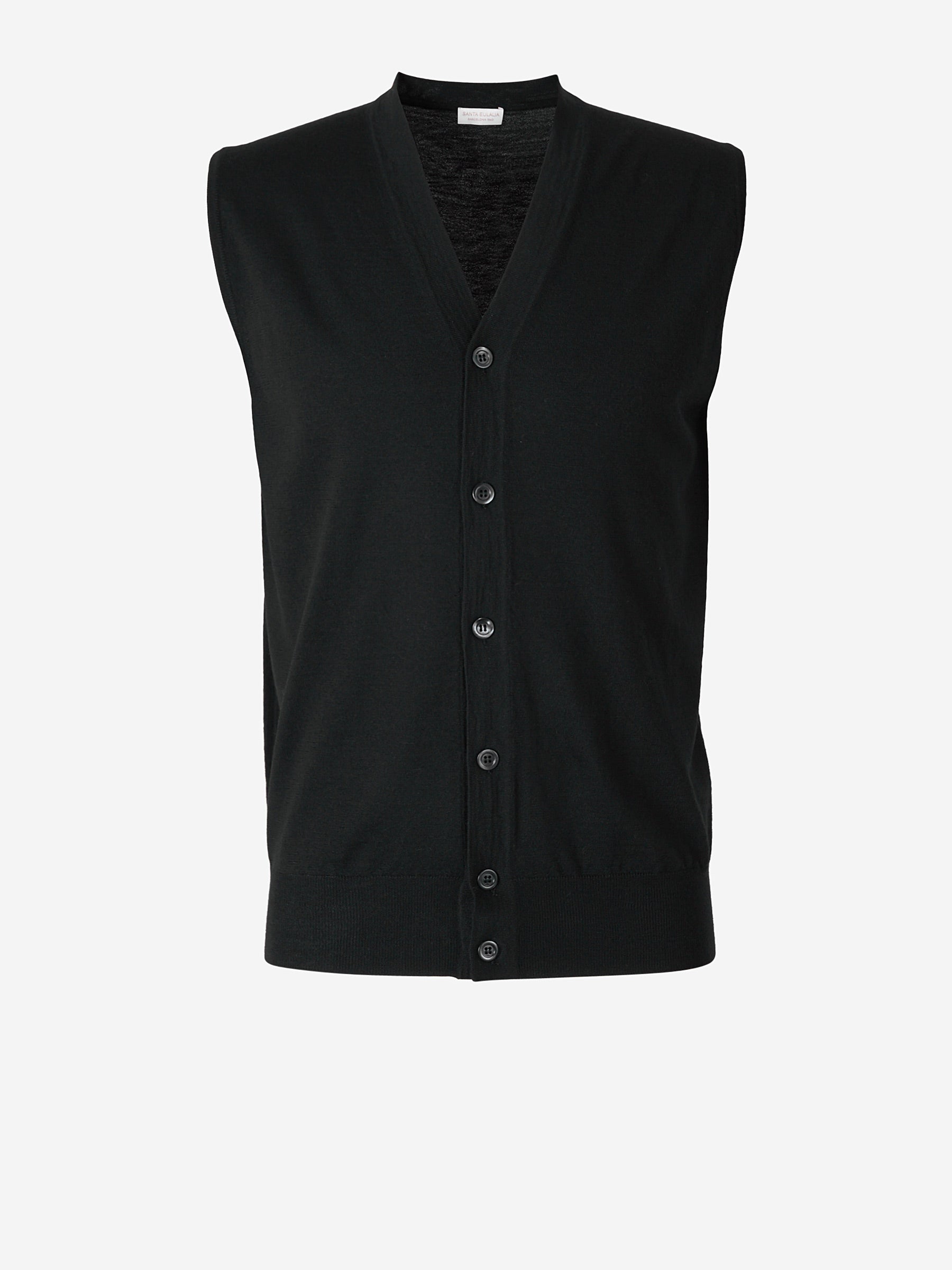 Outlet online Santa Eulalia Hombre Chaleco Punto Botones color Negro sku 544-000343 03 - Foto 1
