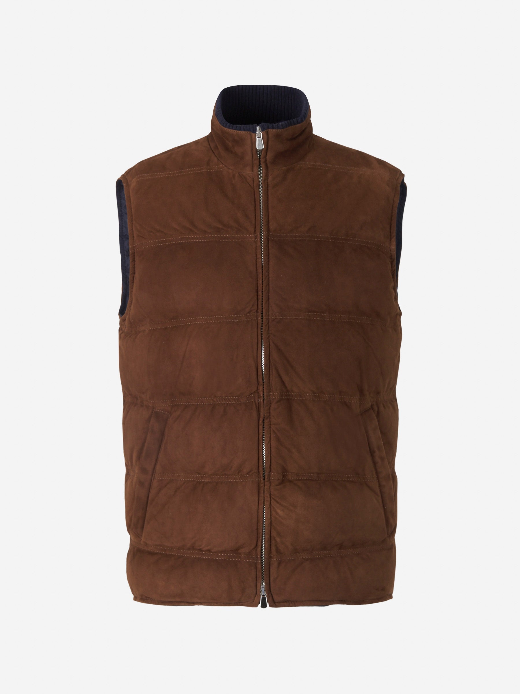 Outlet online Santa Eulalia Hombre Chaleco Ante Plumón color Marrón sku 544-000438 01 - Foto 1