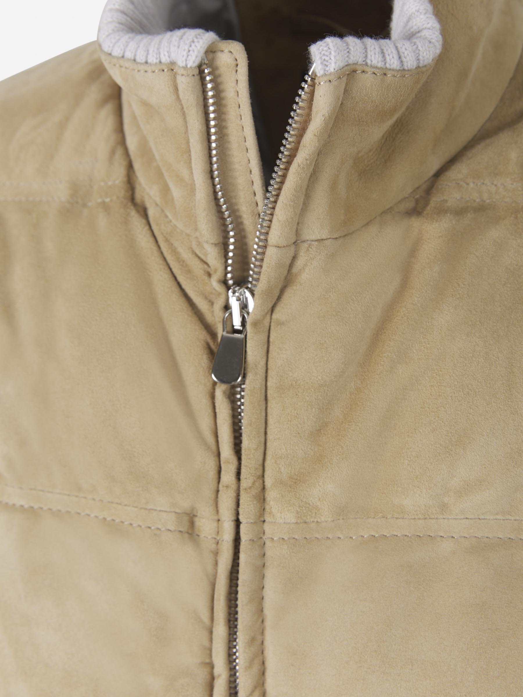 Outlet online Santa Eulalia Hombre Chaleco Ante Plumón color Marrón sku 544-000438 01 - Foto 7