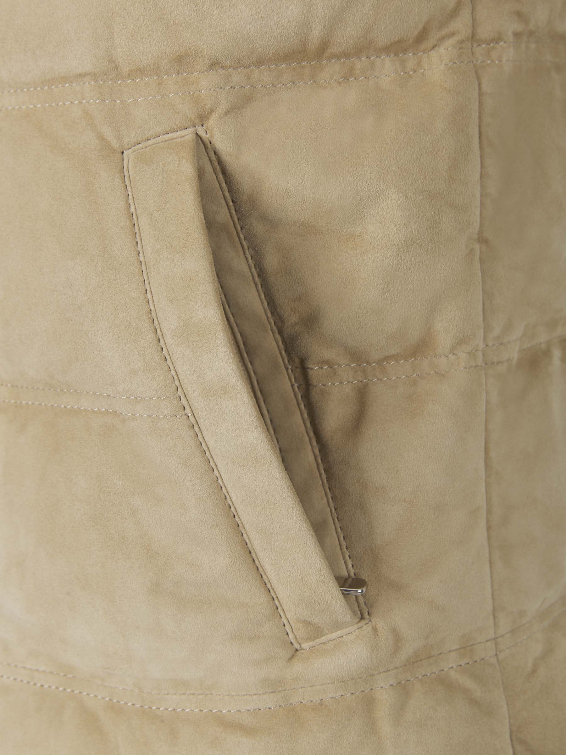 Outlet online Santa Eulalia Hombre Chaleco Ante Plumón color Marrón sku 544-000438 01 - Foto 8