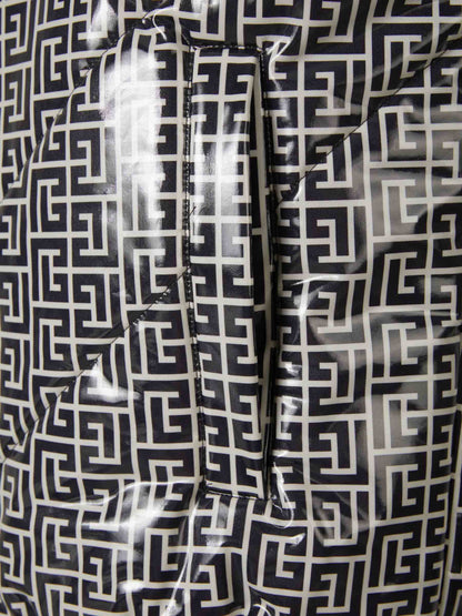 Outlet online Balmain Hombre Chaleco Plumón Monograma color Blanco y Negro sku 544-000486 01 - Foto 5