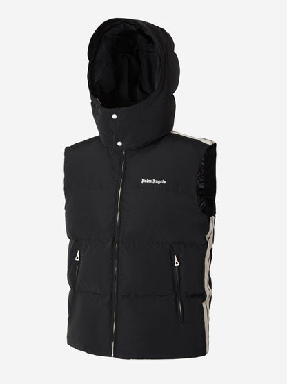 Outlet online Palm Angels Hombre Chaleco Acolchado Capucha color Arena sku 544-000502 02 - Foto 2