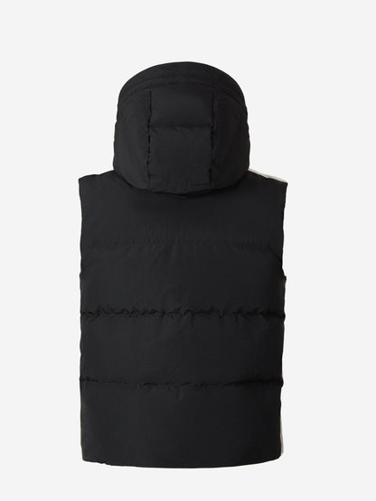Outlet online Palm Angels Hombre Chaleco Acolchado Capucha color Arena sku 544-000502 02 - Foto 3