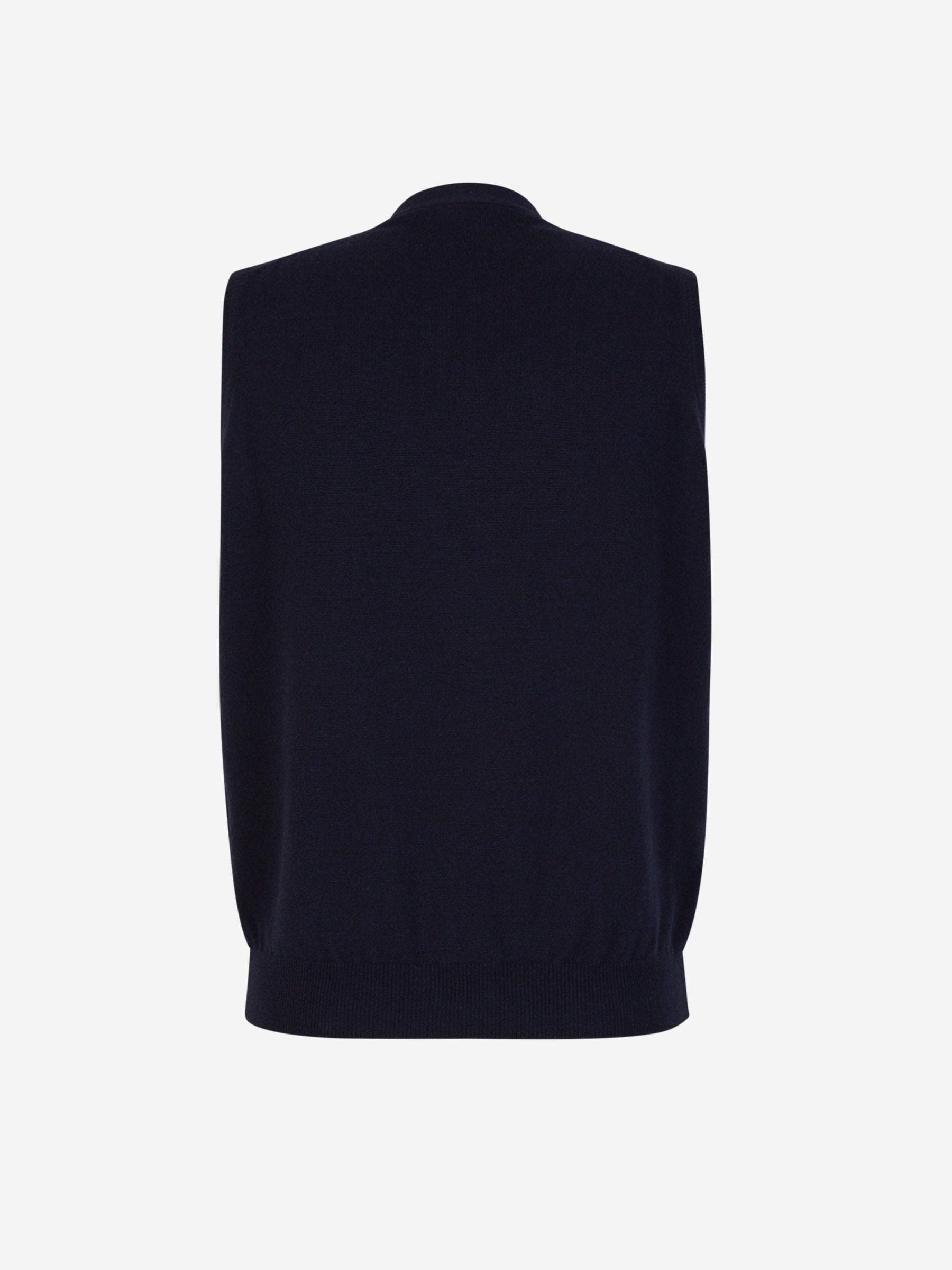 Outlet online Santa Eulalia Hombre Chaleco Punto Lana color Azul Marino sku 544-000526 03 - Foto 2