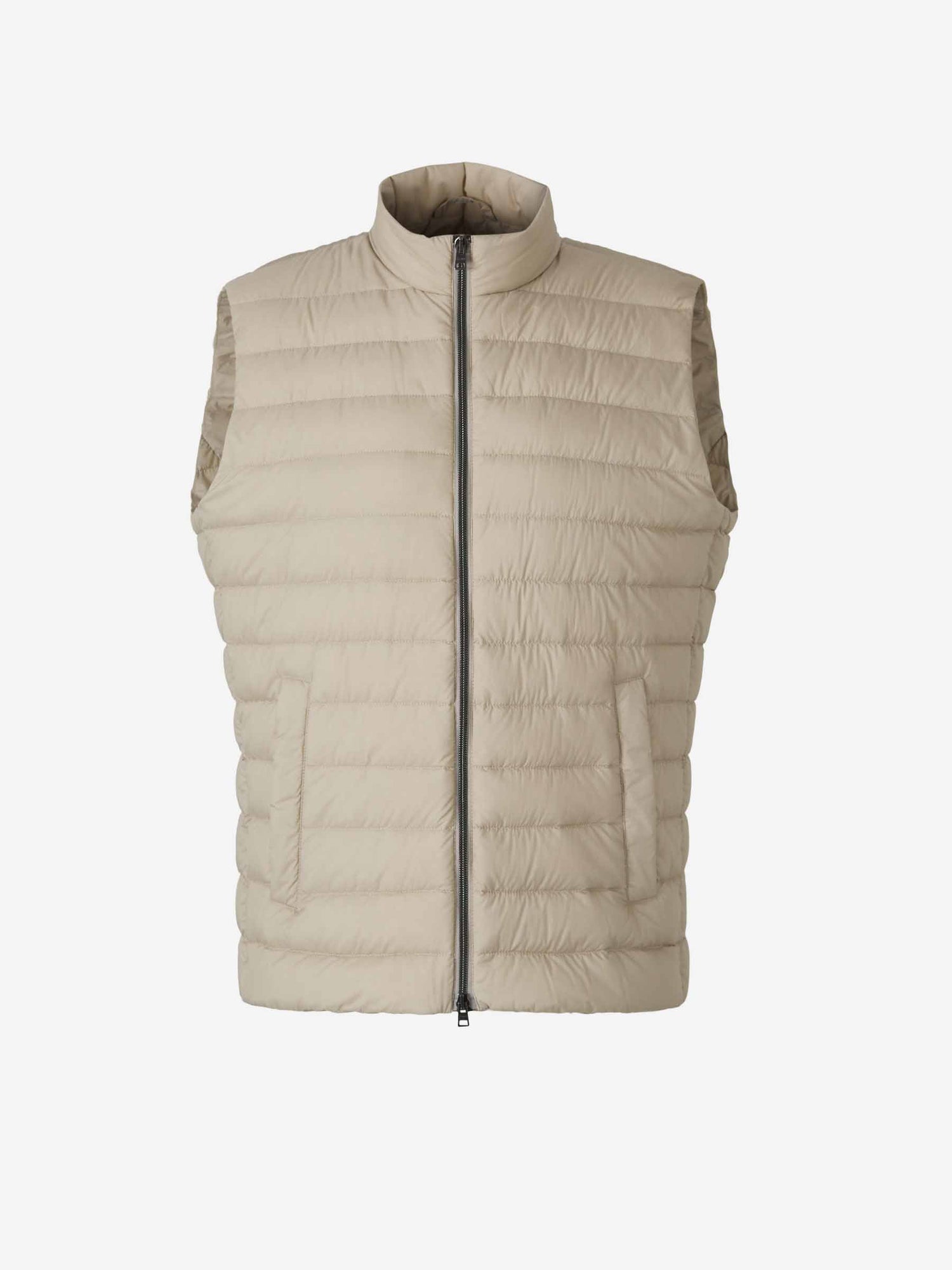 Outlet online Herno Hombre Chaleco Acolchado Cremallera color Taupe sku 544-000587 02 - Foto 1