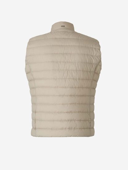 Outlet online Herno Hombre Chaleco Acolchado Cremallera color Taupe sku 544-000587 02 - Foto 2