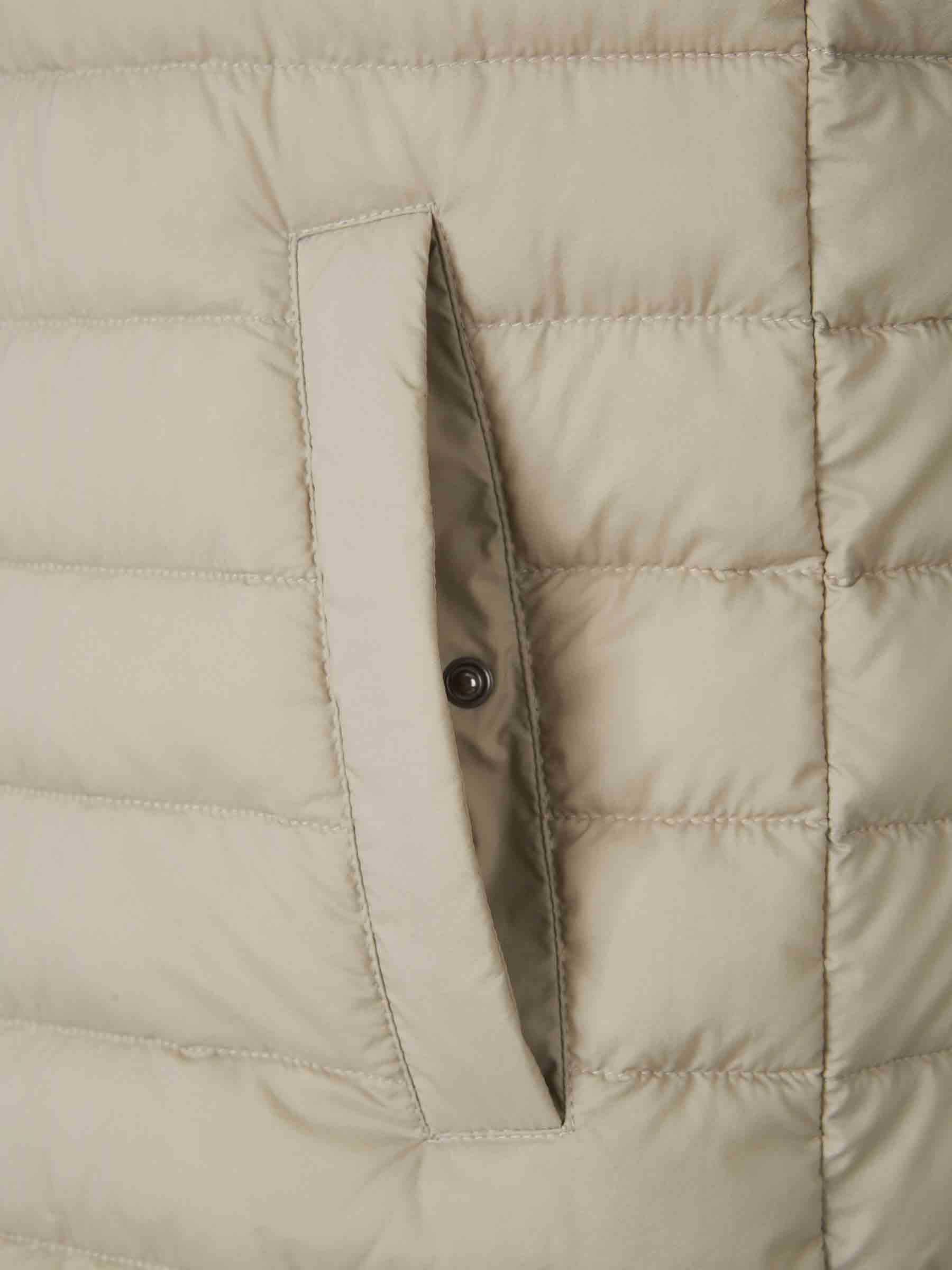 Outlet online Herno Hombre Chaleco Acolchado Cremallera color Taupe sku 544-000587 02 - Foto 4