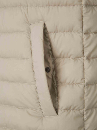 Outlet online Herno Hombre Chaleco Acolchado Cremallera color Taupe sku 544-000587 02 - Foto 4