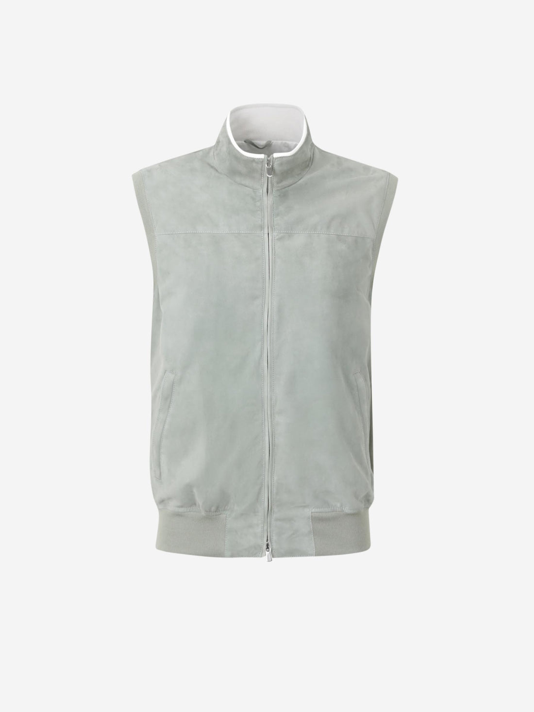 Outlet online Santa Eulalia Hombre Chaleco Piel Cremallera color Verde sku 544-000592 01 - Foto 1