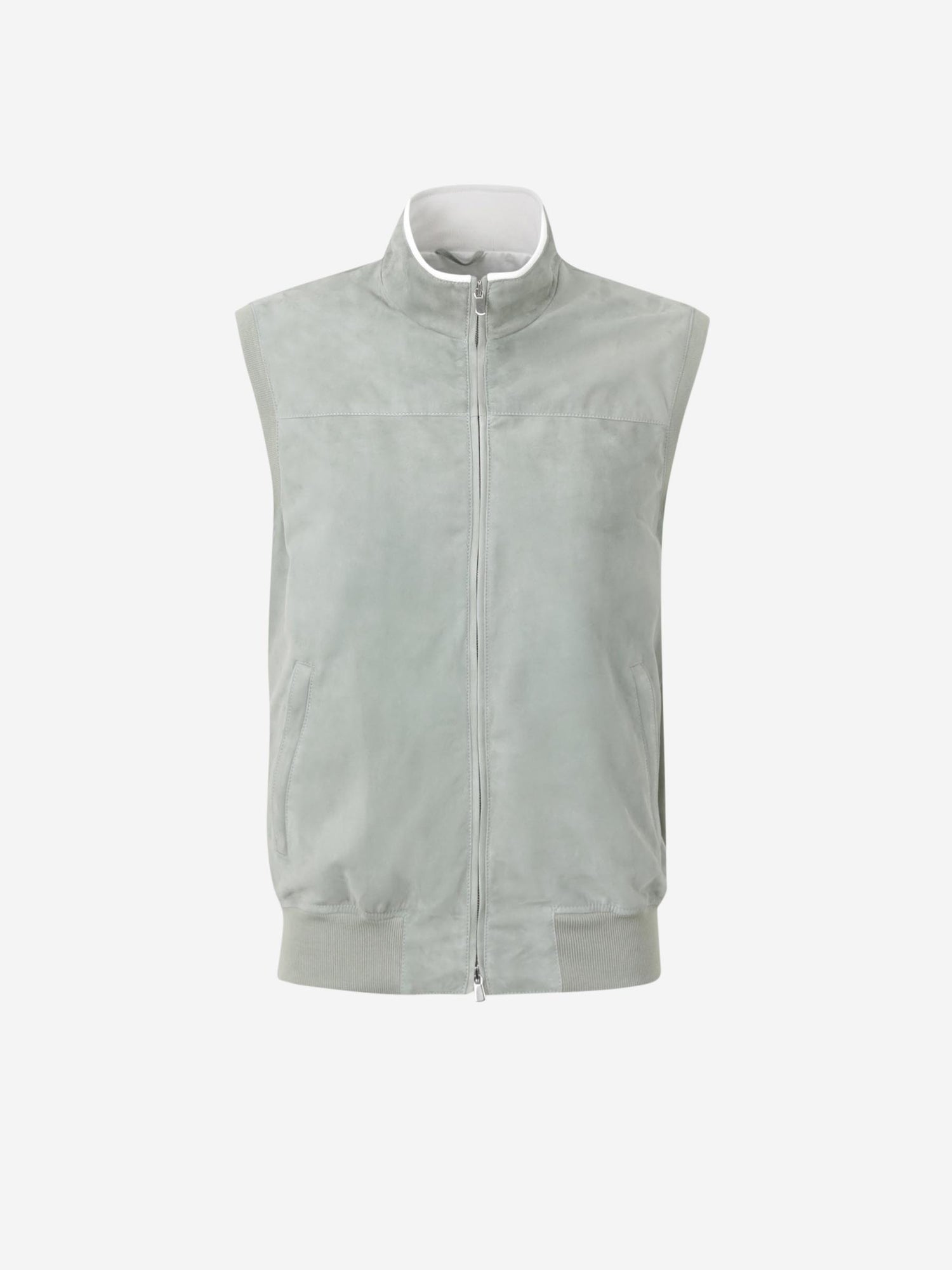 Outlet online Santa Eulalia Hombre Chaleco Piel Cremallera color Verde sku 544-000592 01 - Foto 1