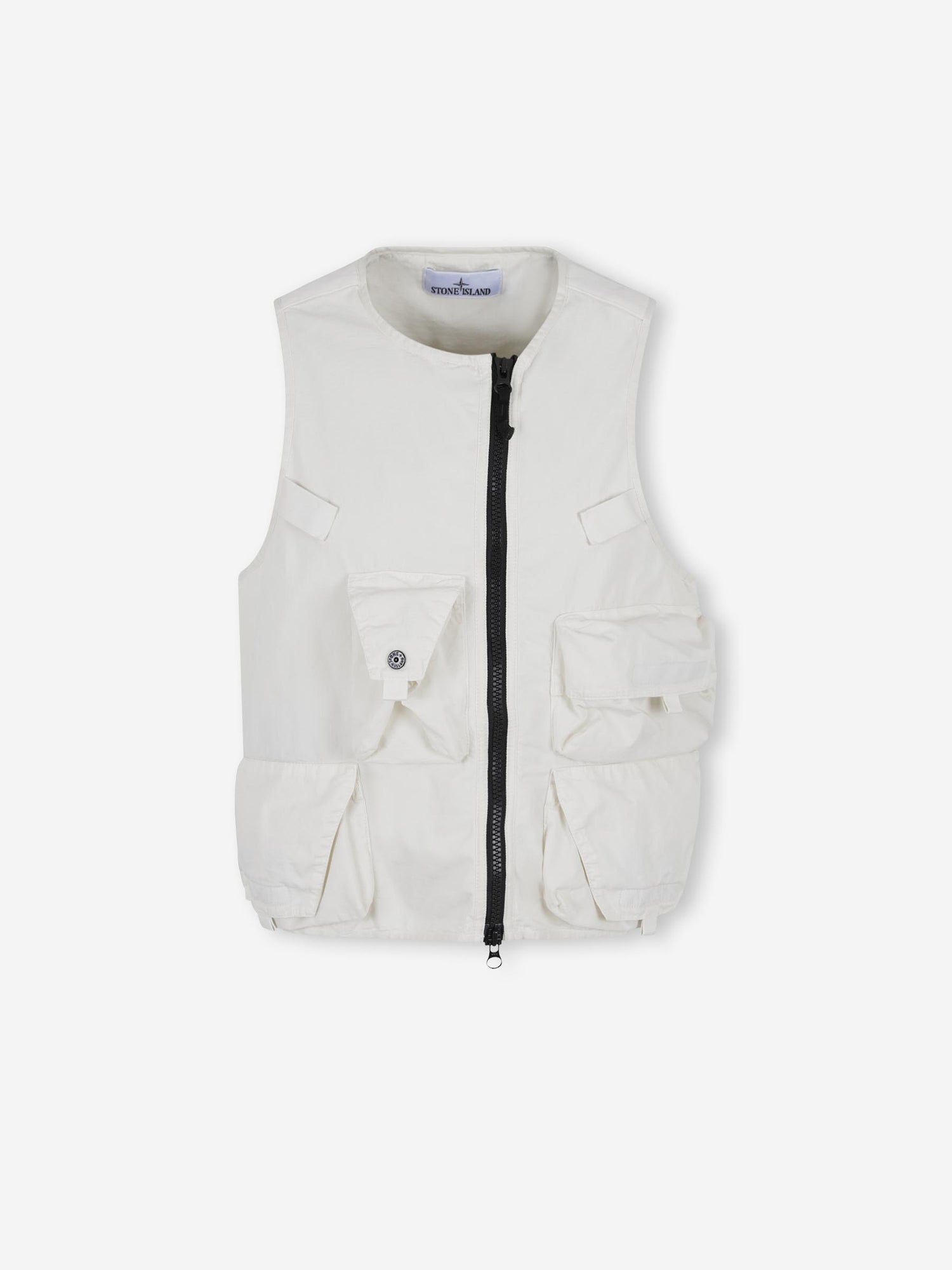 Outlet online Stone Island Hombre Chaleco Bolsillos color Marfil sku 544-000620 01 - Foto 1