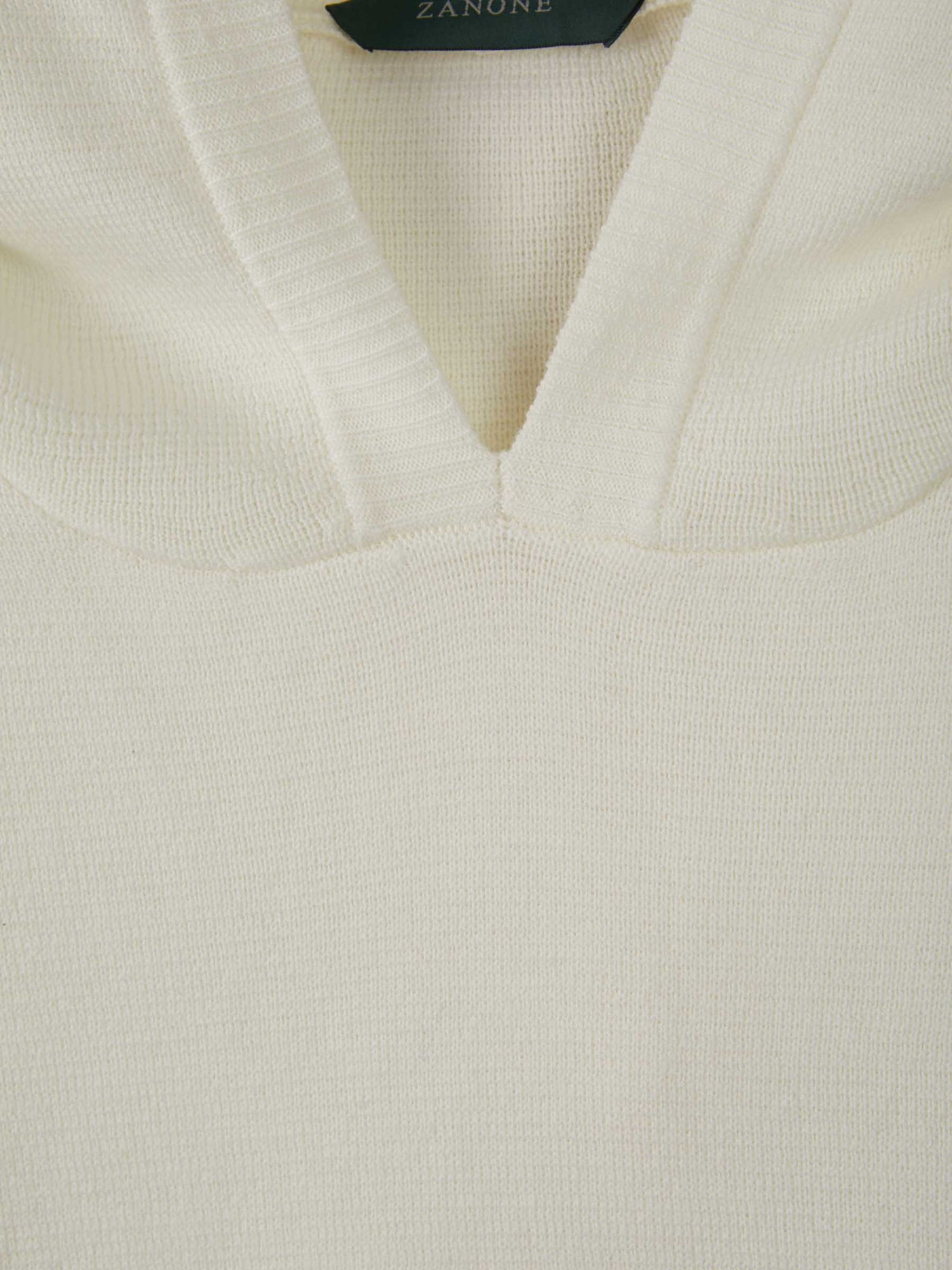 Outlet online Zanone Hombre Sudadera Punto Lana color Blanco sku 545-001039 01 - Foto 3