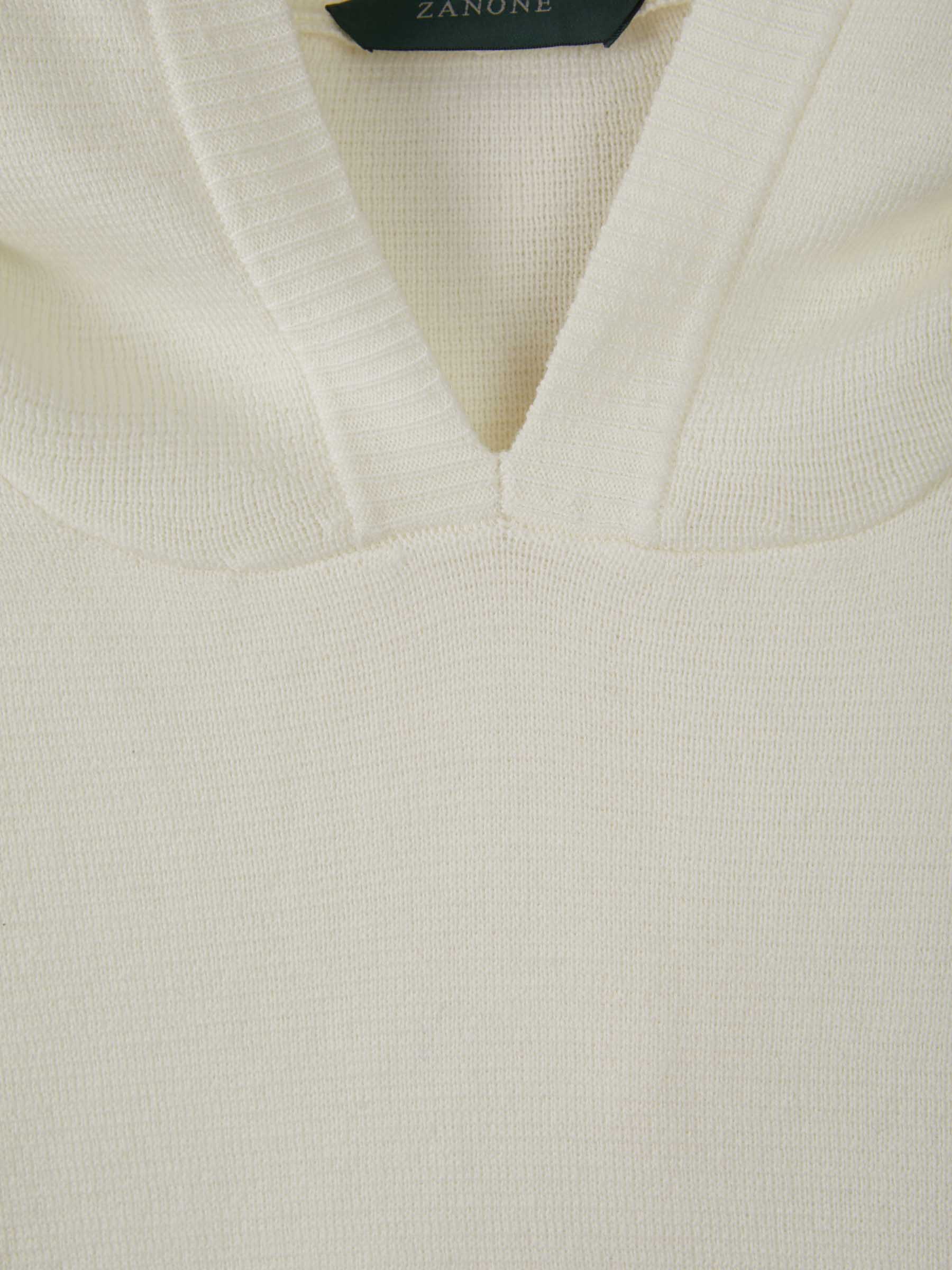 Outlet online Zanone Hombre Sudadera Punto Lana color Blanco sku 545-001039 01 - Foto 3