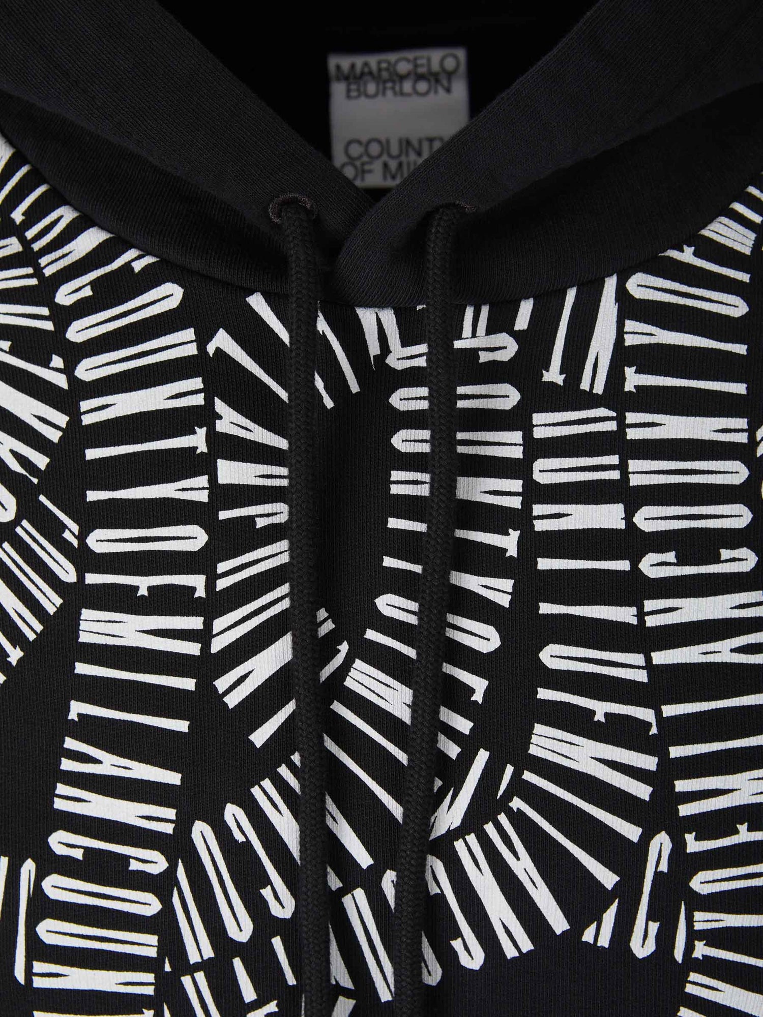 Outlet online Marcelo Burlon Hombre Sudadera Snake Wings color Negro sku 545-001101 01 - Foto 3