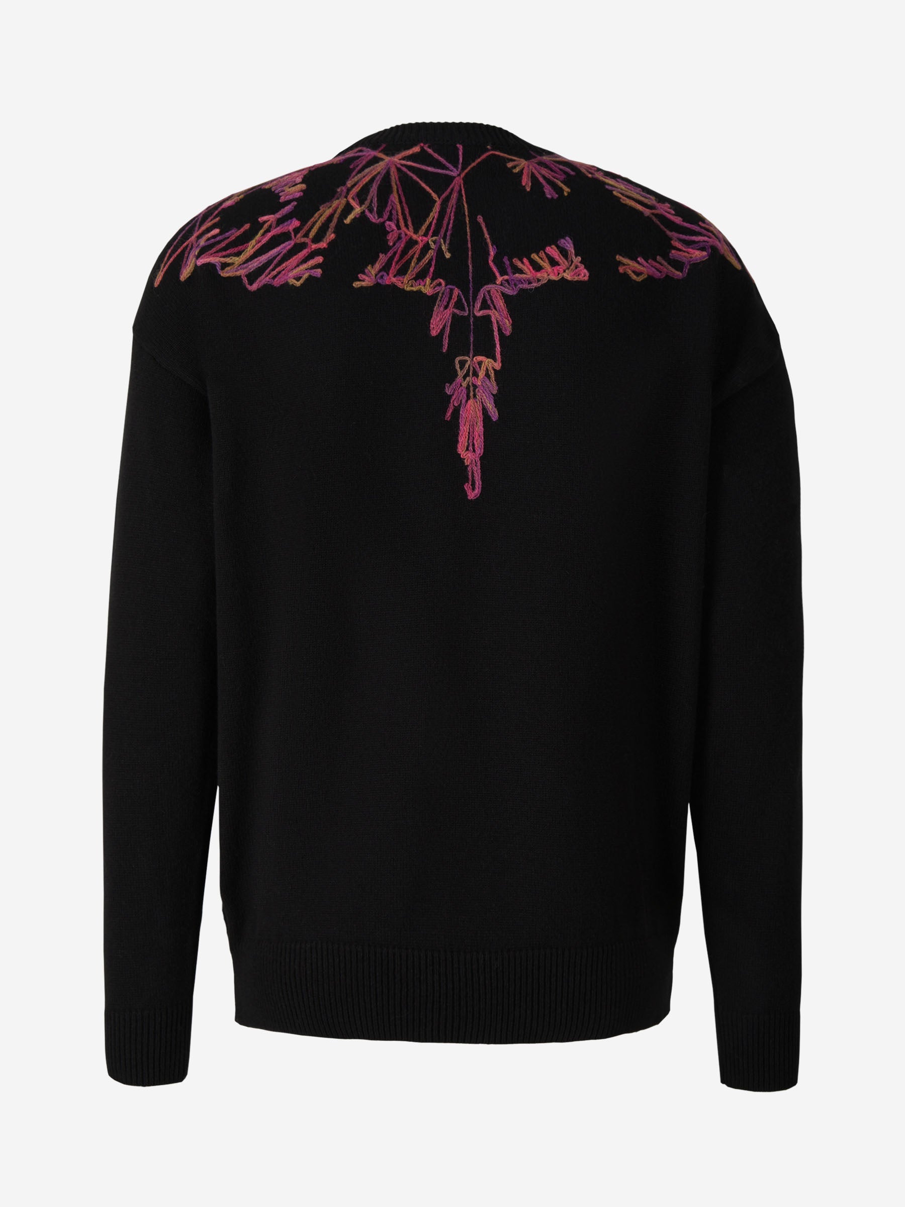 Outlet online Marcelo Burlon Hombre Jersey Algodón Y Cashmere color Negro sku 545-001105 01 - Foto 2