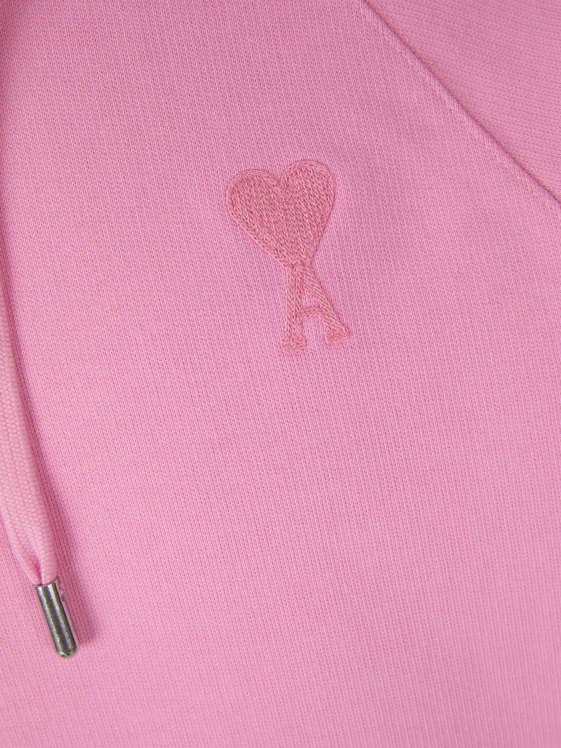 Outlet online Ami Paris Hombre Sudadera Logo Bordado color Rosa sku 545-001170 02 - Foto 9
