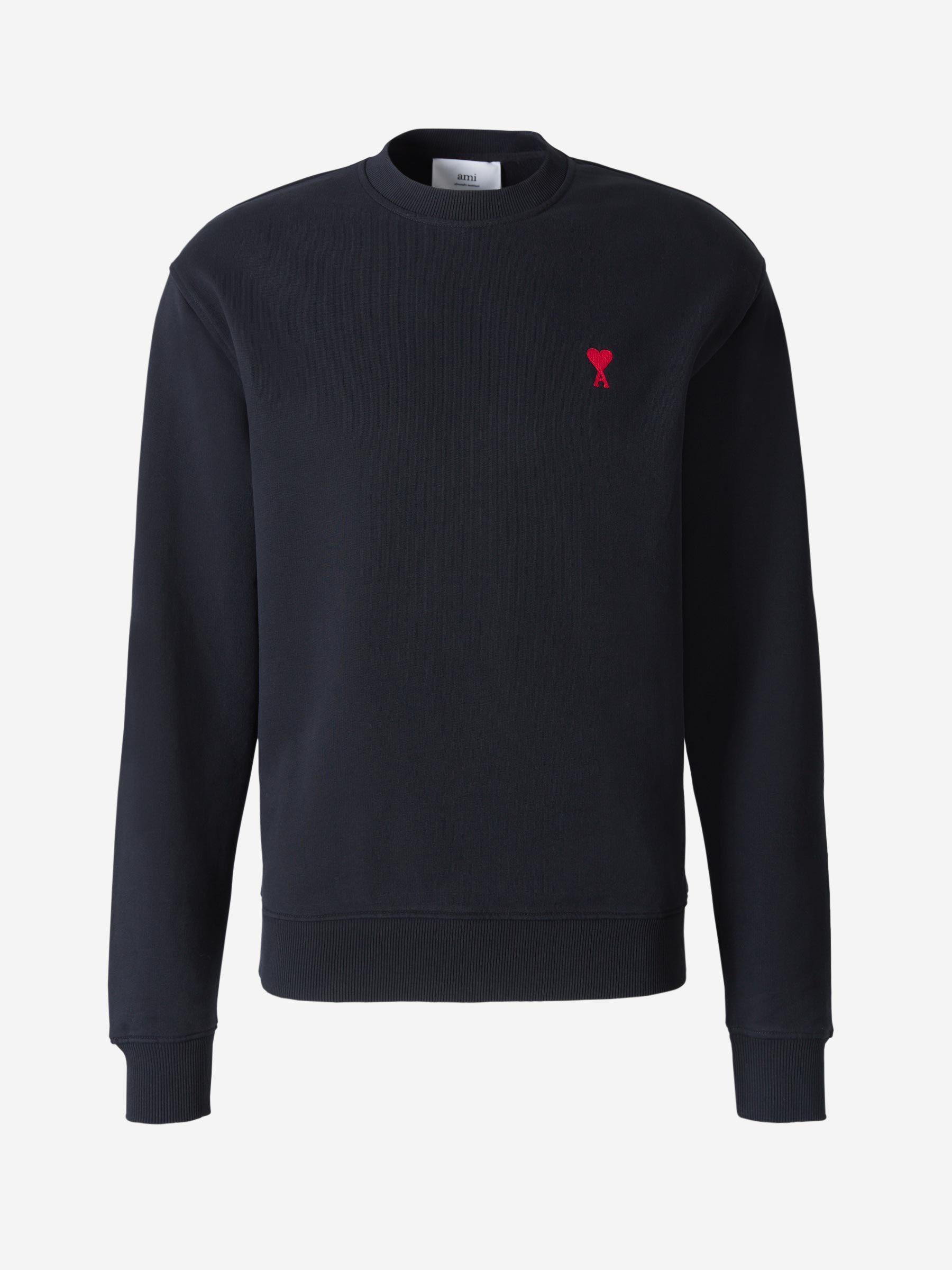 Outlet online Ami Paris Hombre Sudadera Logo Algodón color Negro sku 545-001172 01 - Foto 1