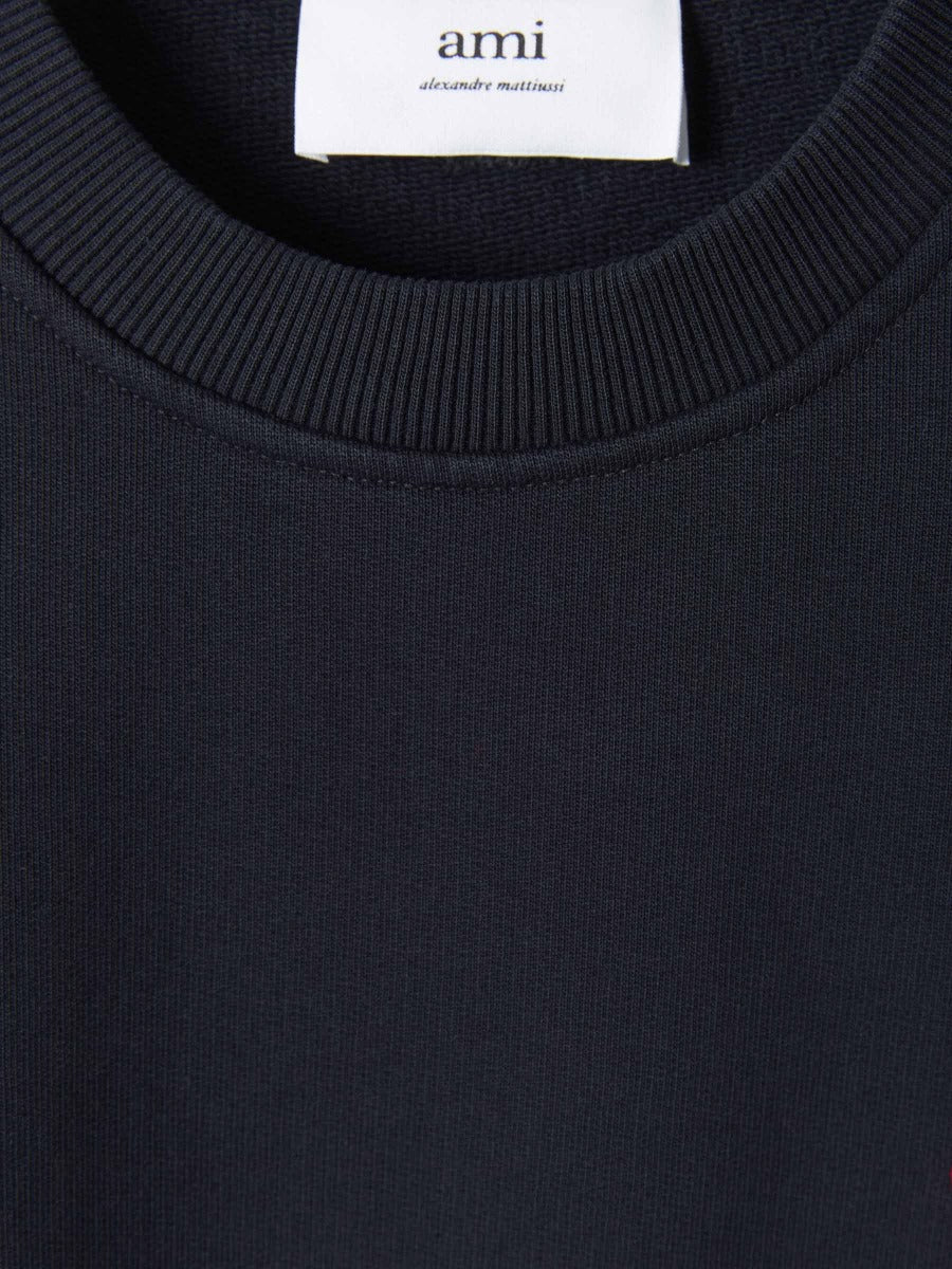 Outlet online Ami Paris Hombre Sudadera Logo Algodón color Negro sku 545-001172 01 - Foto 4