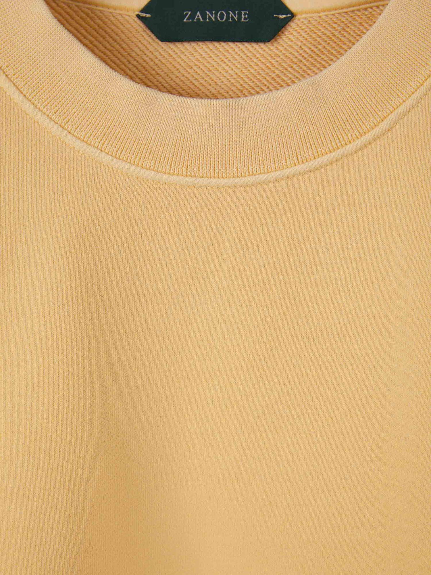 Outlet online Zanone Hombre Sudadera Lisa Algodón color Naranja Claro sku 545-001208 01 - Foto 3