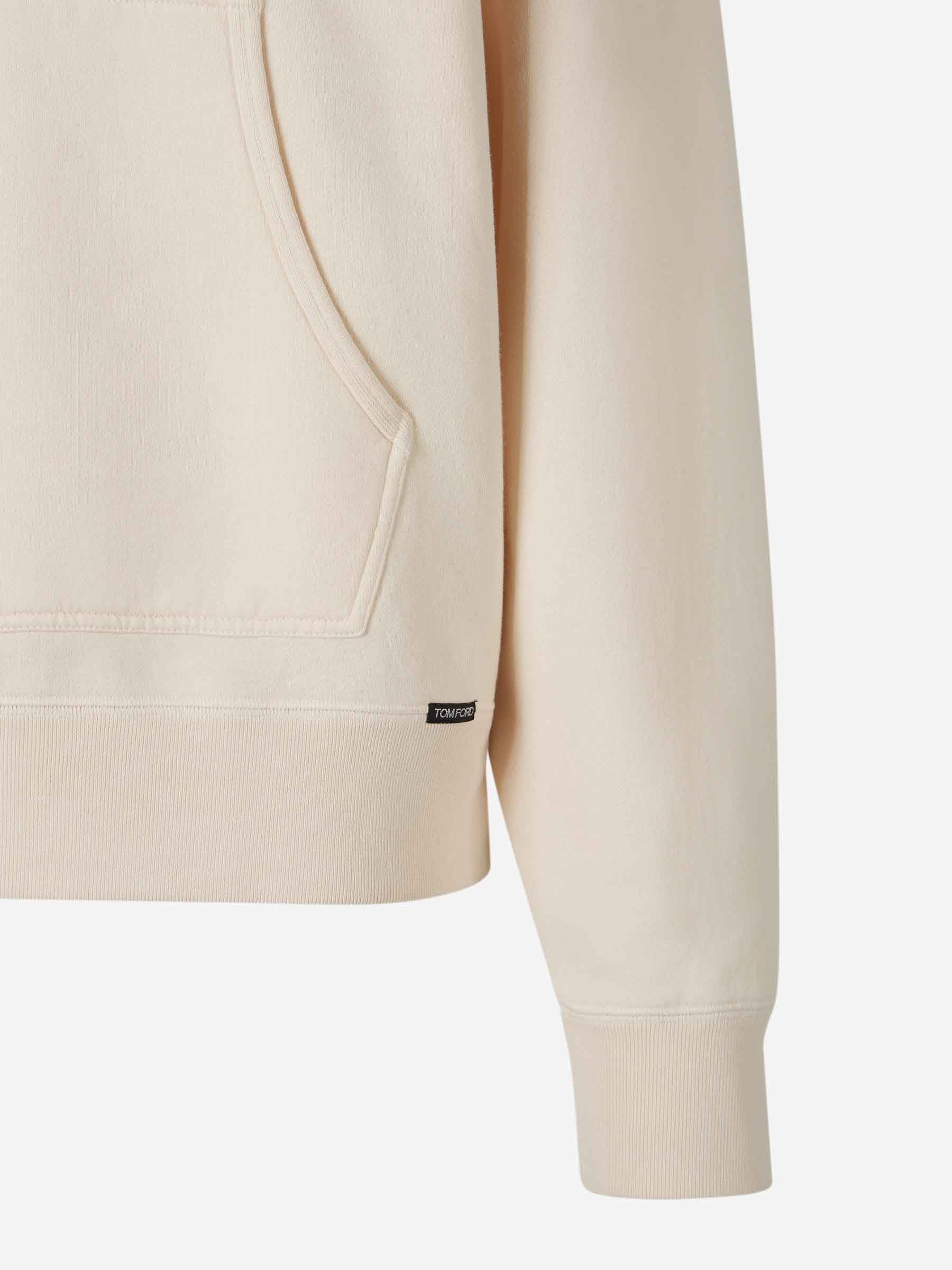 Outlet online Tom Ford Hombre Sudadera Capucha Algodón color Crema sku 545-001304 02 - Foto 4