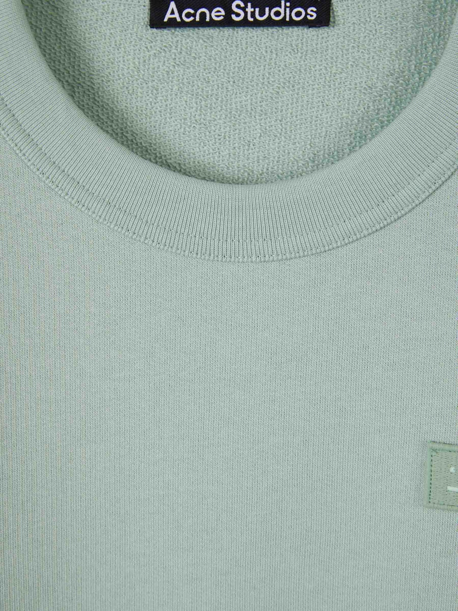 Outlet online Acne Studios Face Hombre Sudadera Parche Logo color Verde Menta sku 545-001335 01 - Foto 3
