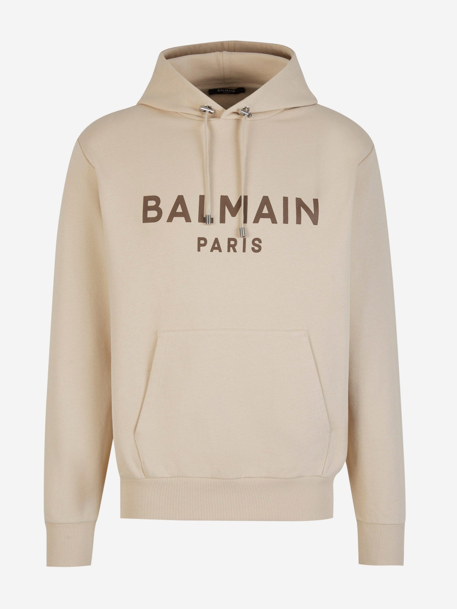 Outlet online Balmain Hombre Sudadera Logo Capucha color Crema sku 545-001354 01 - Foto 1