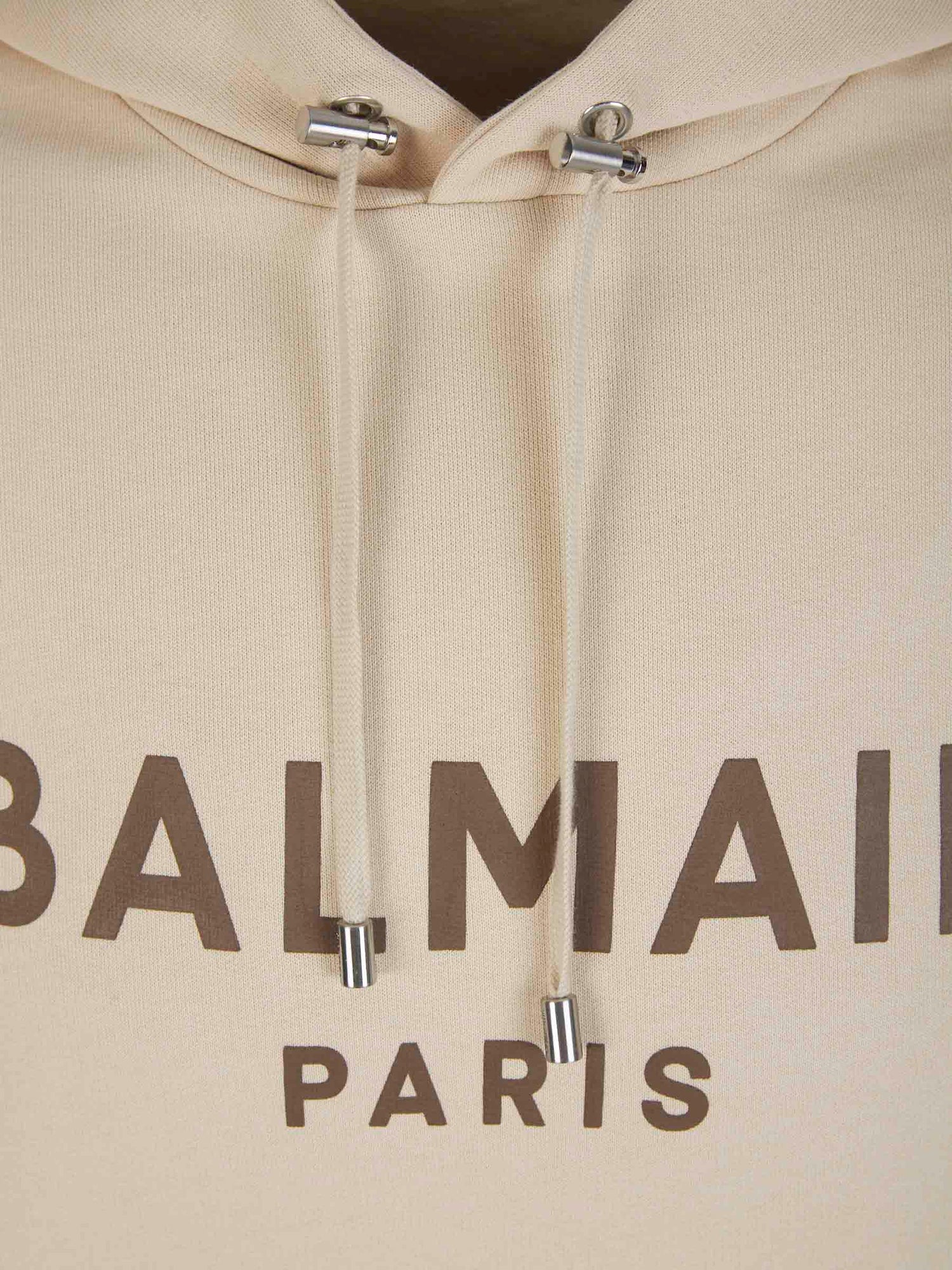 Outlet online Balmain Hombre Sudadera Logo Capucha color Crema sku 545-001354 01 - Foto 3