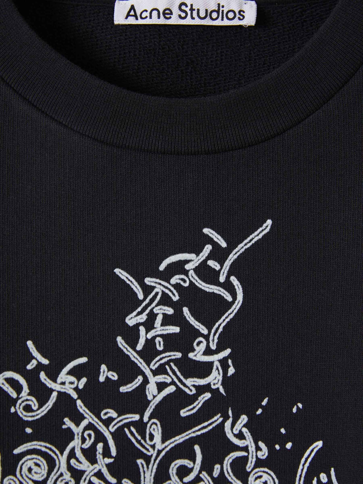 Outlet online Acne Studios Hombre Sudadera Efecto Brillante color Negro sku 545-001362 01 - Foto 3