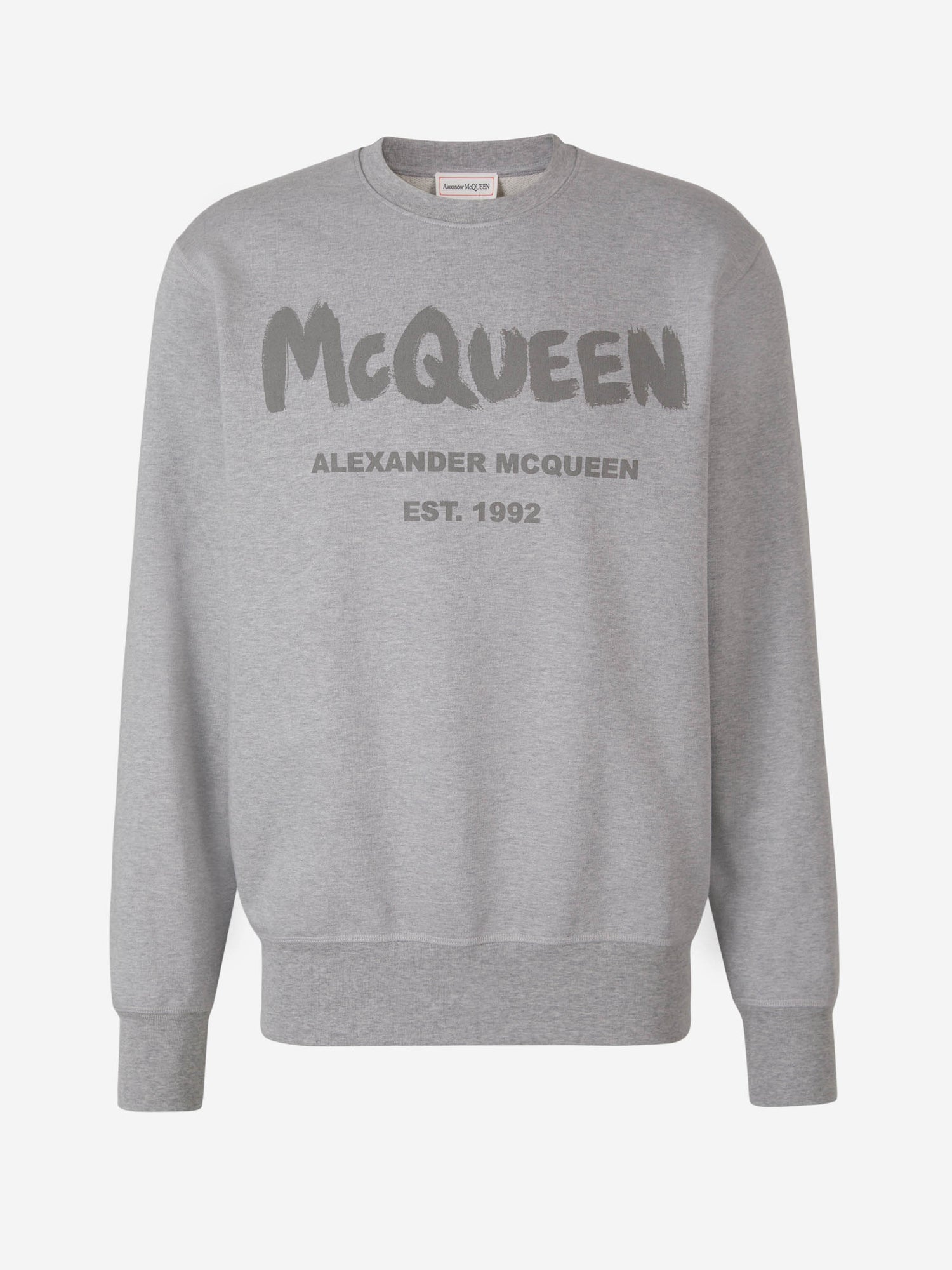 Outlet online Alexander McQueen Hombre Sudadera Estampada Algodón color Azul Marino sku 545-001370 02 - Foto 1