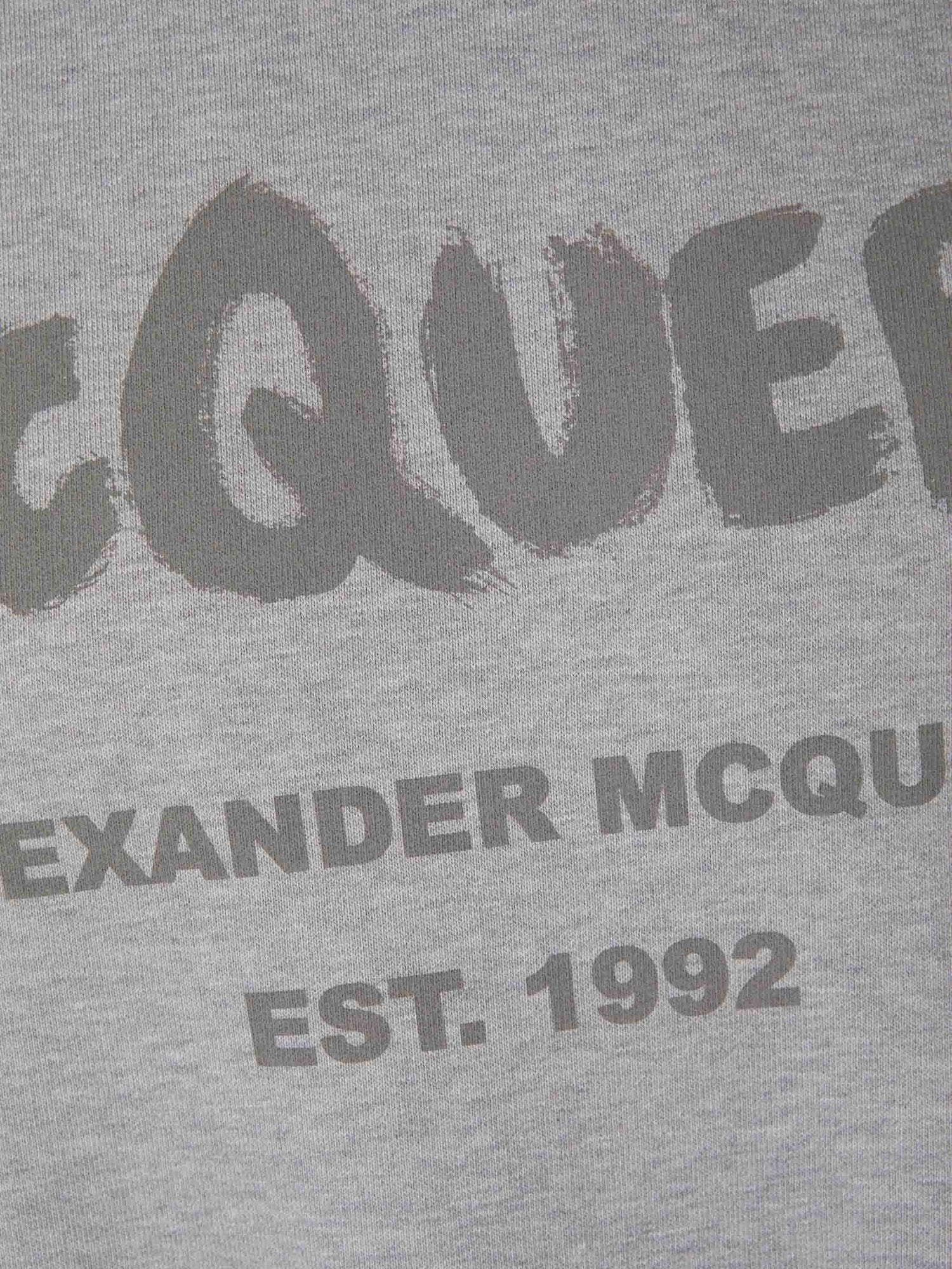 Outlet online Alexander McQueen Hombre Sudadera Estampada Algodón color Azul Marino sku 545-001370 02 - Foto 4