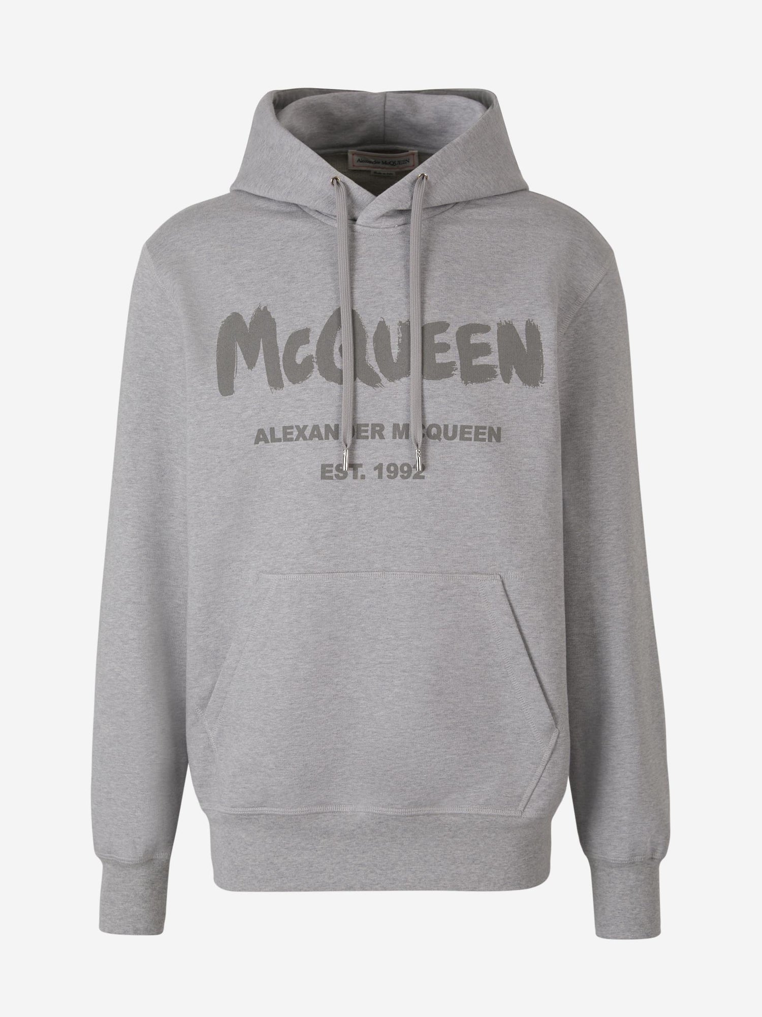 Outlet online McQueen Hombre Sudadera Capucha Algodón color Gris Claro sku 545-001371 01 - Foto 1