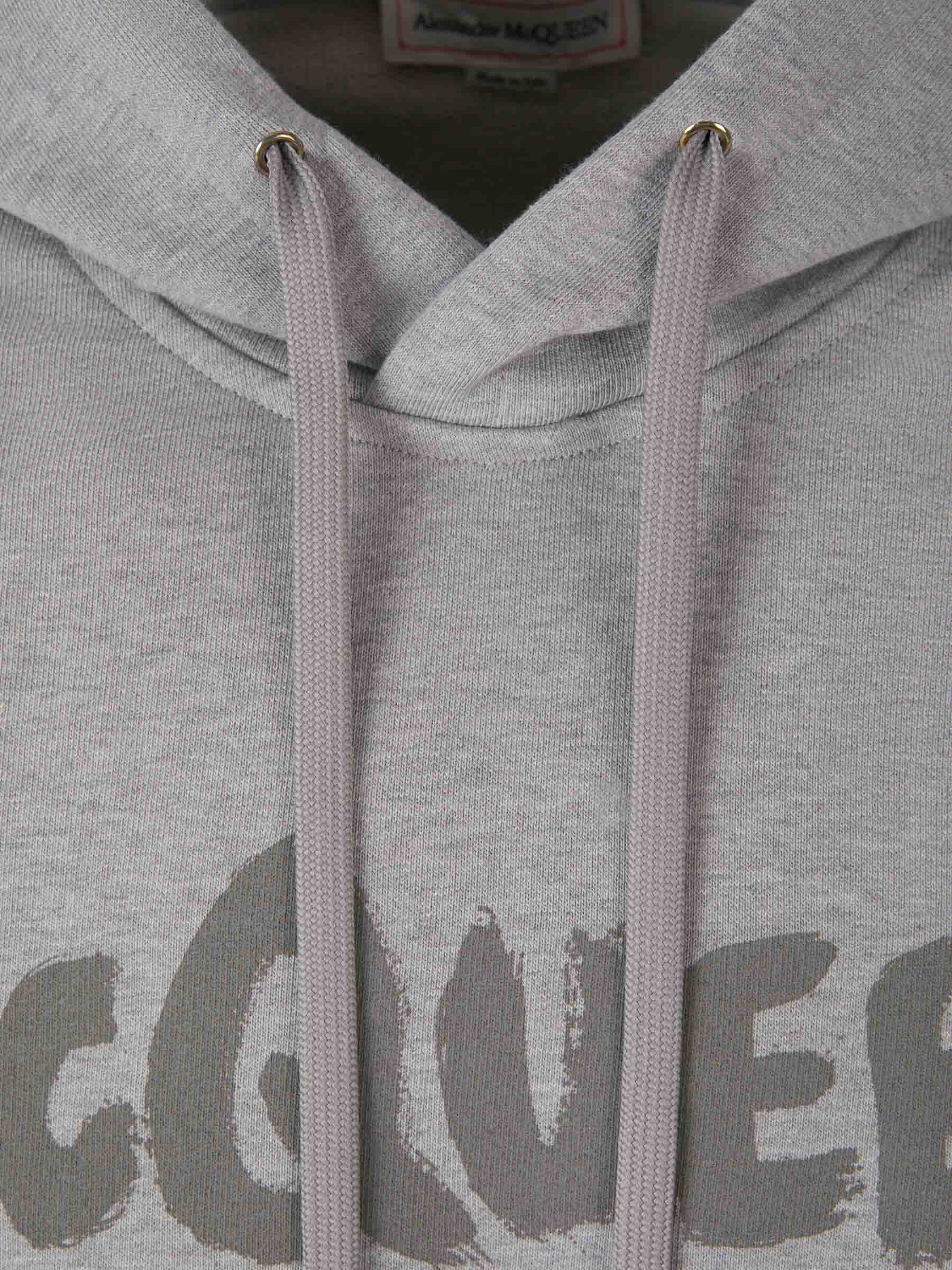 Outlet online McQueen Hombre Sudadera Capucha Algodón color Gris Claro sku 545-001371 01 - Foto 3