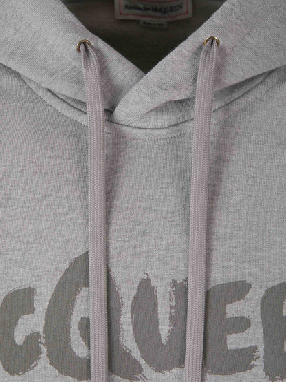 Outlet online McQueen Hombre Sudadera Capucha Algodón color Gris Claro sku 545-001371 01 - Foto 3