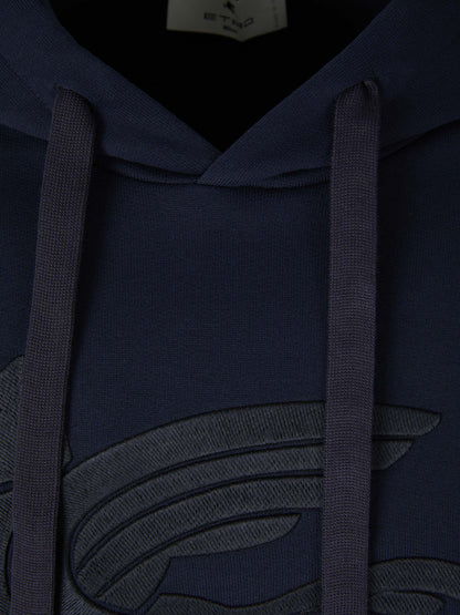 Outlet online Etro Hombre Sudadera Logo Relieve color Azul Noche sku 545-001372 02 - Foto 8