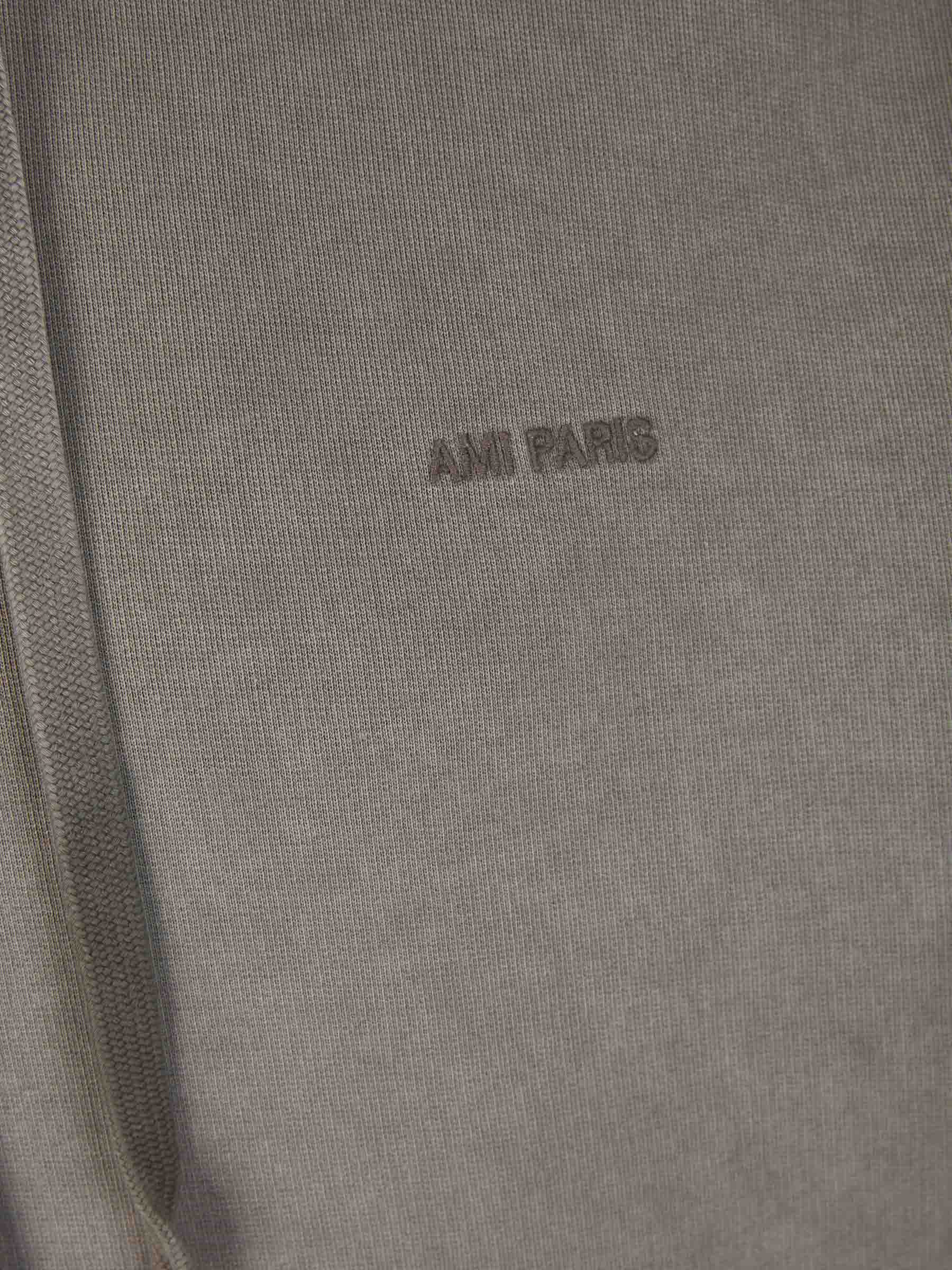 Outlet online Ami Paris Hombre Sudadera Capucha Algodón color Gris Piedra sku 545-001375 02 - Foto 4