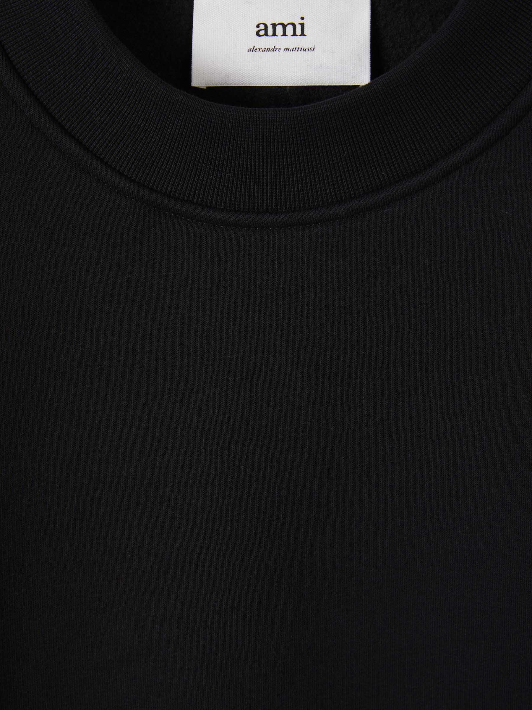 Outlet online Ami Paris Hombre Sudadera Parche Logo color Negro sku 545-001378 01 - Foto 3