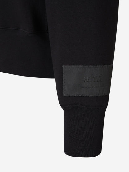 Outlet online Ami Paris Hombre Sudadera Parche Logo color Negro sku 545-001378 01 - Foto 4