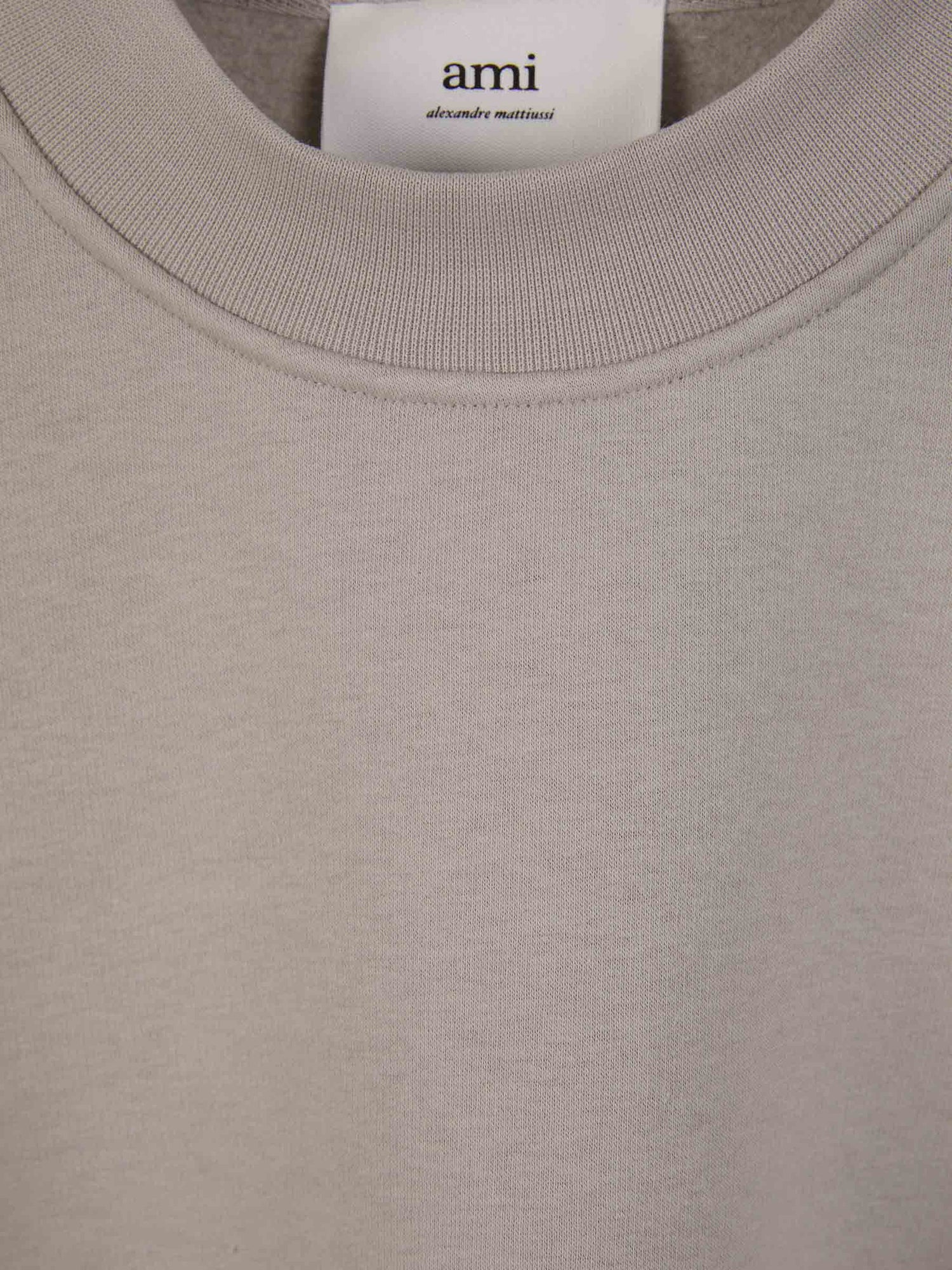 Outlet online Ami Paris Hombre Sudadera Parche Logo color Gris Piedra sku 545-001378 02 - Foto 3