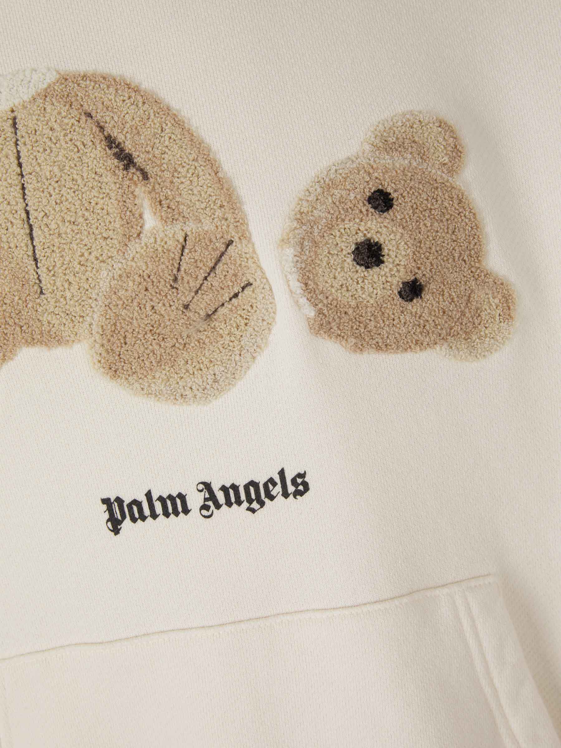 Outlet online Palm Angels Hombre Sudadera Oso Relieve color Crema sku 545-001386 01 - Foto 4