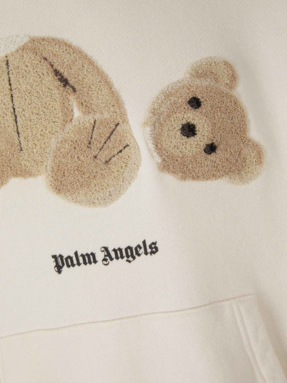 Outlet online Palm Angels Hombre Sudadera Oso Relieve color Crema sku 545-001386 01 - Foto 4