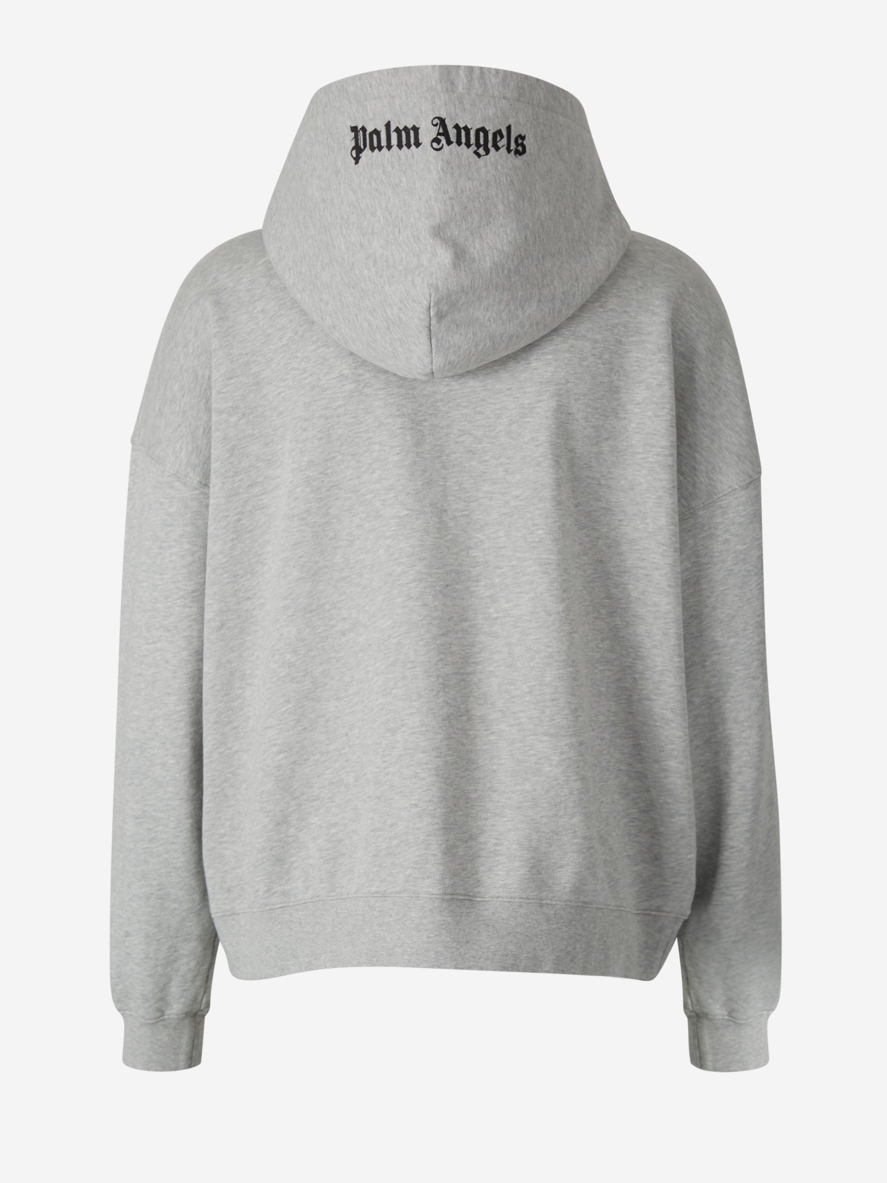 Outlet online Palm Angels Hombre Sudadera Capucha Algodón color Gris Claro sku 545-001387 01 - Foto 2