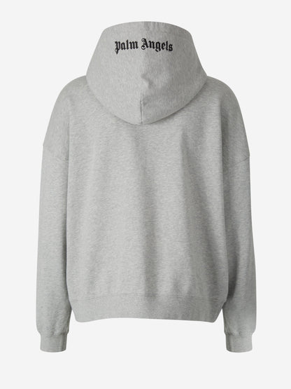 Outlet online Palm Angels Hombre Sudadera Capucha Algodón color Gris Claro sku 545-001387 01 - Foto 2