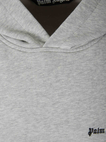 Outlet online Palm Angels Hombre Sudadera Capucha Algodón color Gris Claro sku 545-001387 01 - Foto 3