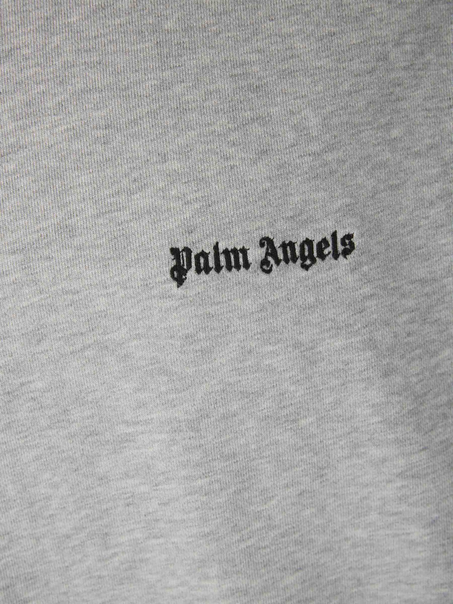 Outlet online Palm Angels Hombre Sudadera Capucha Algodón color Gris Claro sku 545-001387 01 - Foto 5