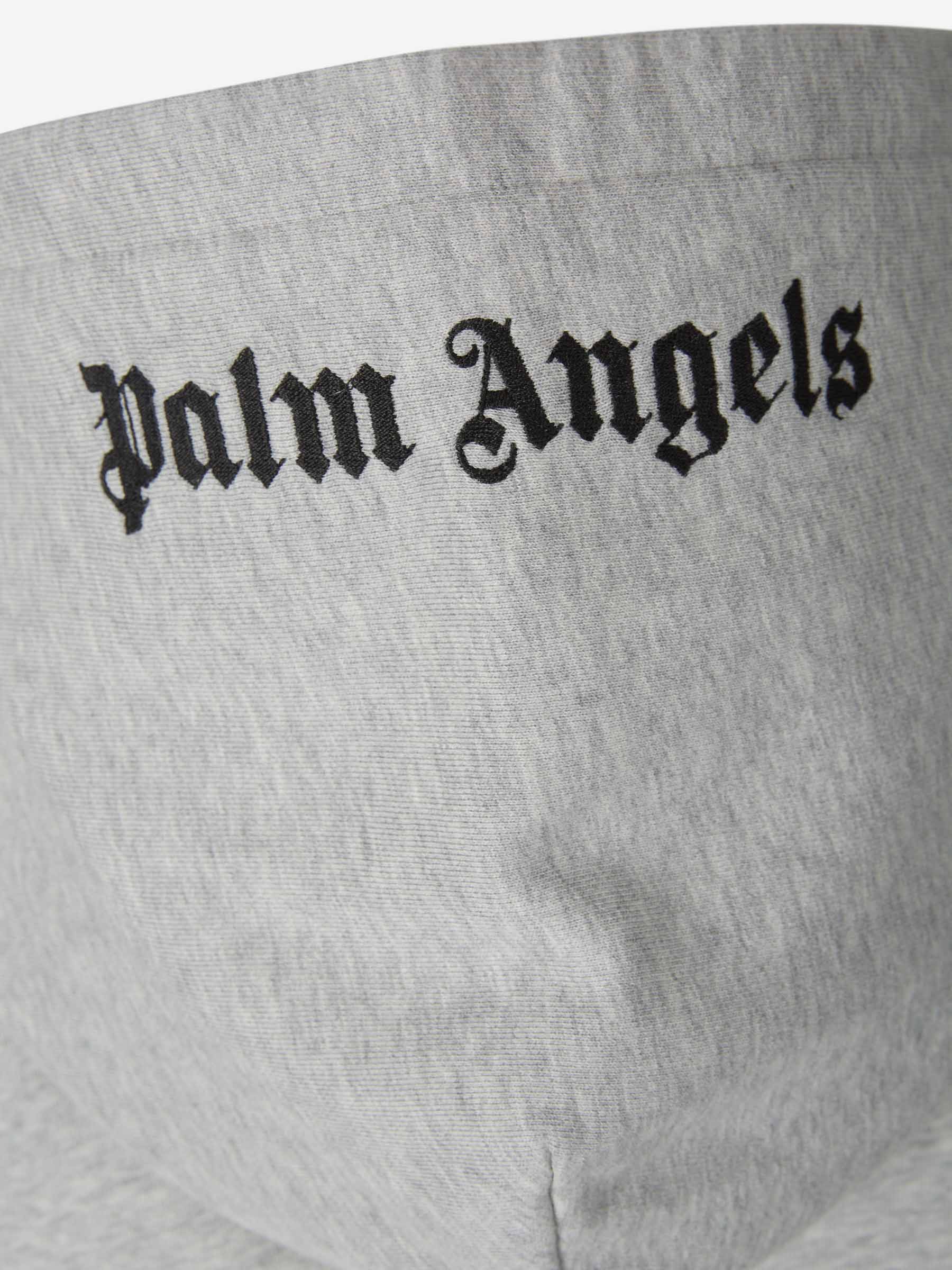 Outlet online Palm Angels Hombre Sudadera Capucha Algodón color Gris Claro sku 545-001387 01 - Foto 6