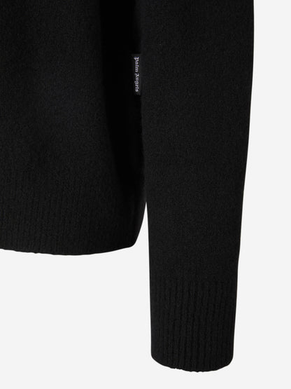 Outlet online Palm Angels Hombre Jersey Logo Clásico color Negro sku 545-001388 02 - Foto 9