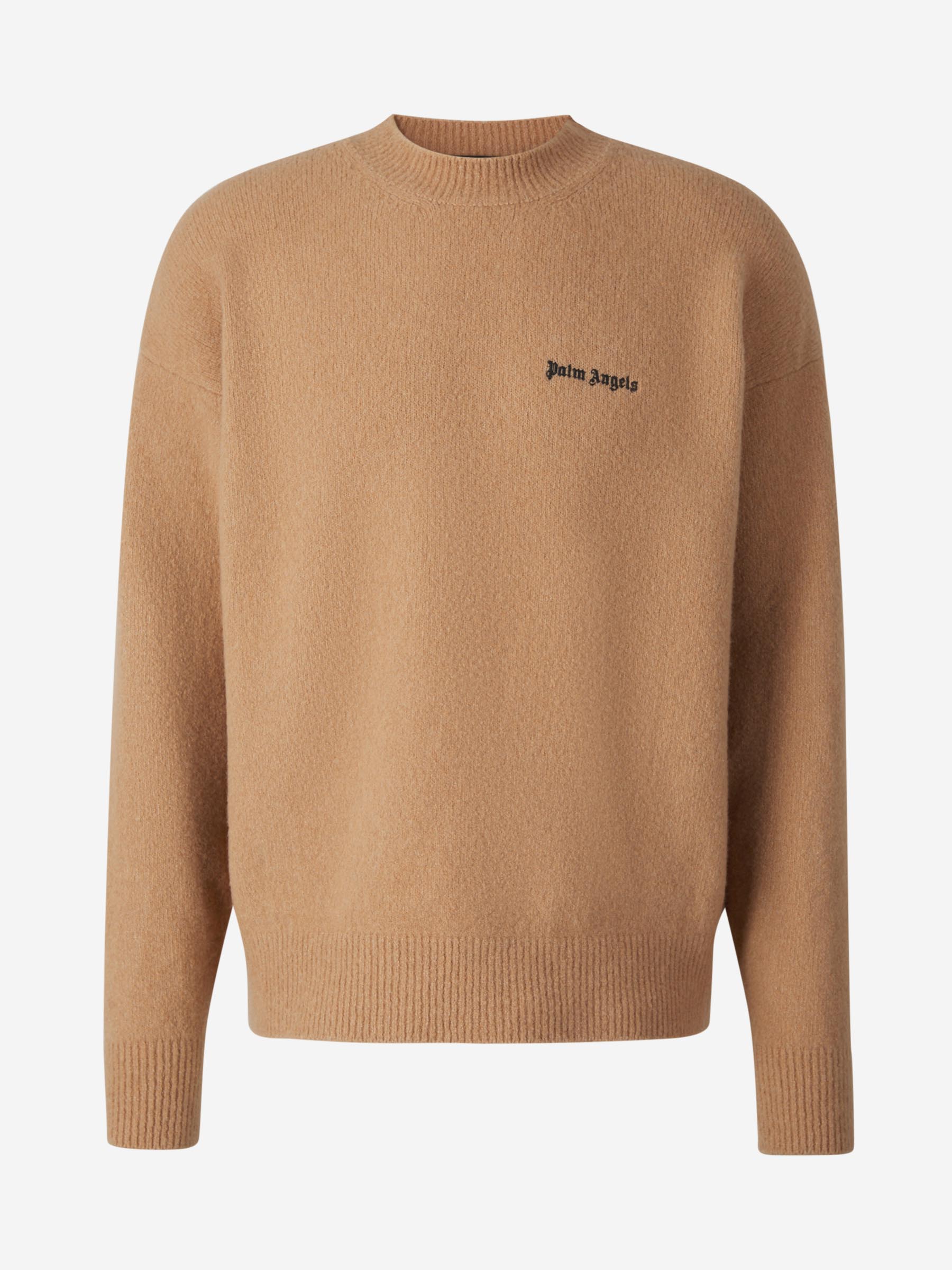 Outlet online Palm Angels Hombre Jersey Punto Logo color Marron sku 545-001389 01 - Foto 1