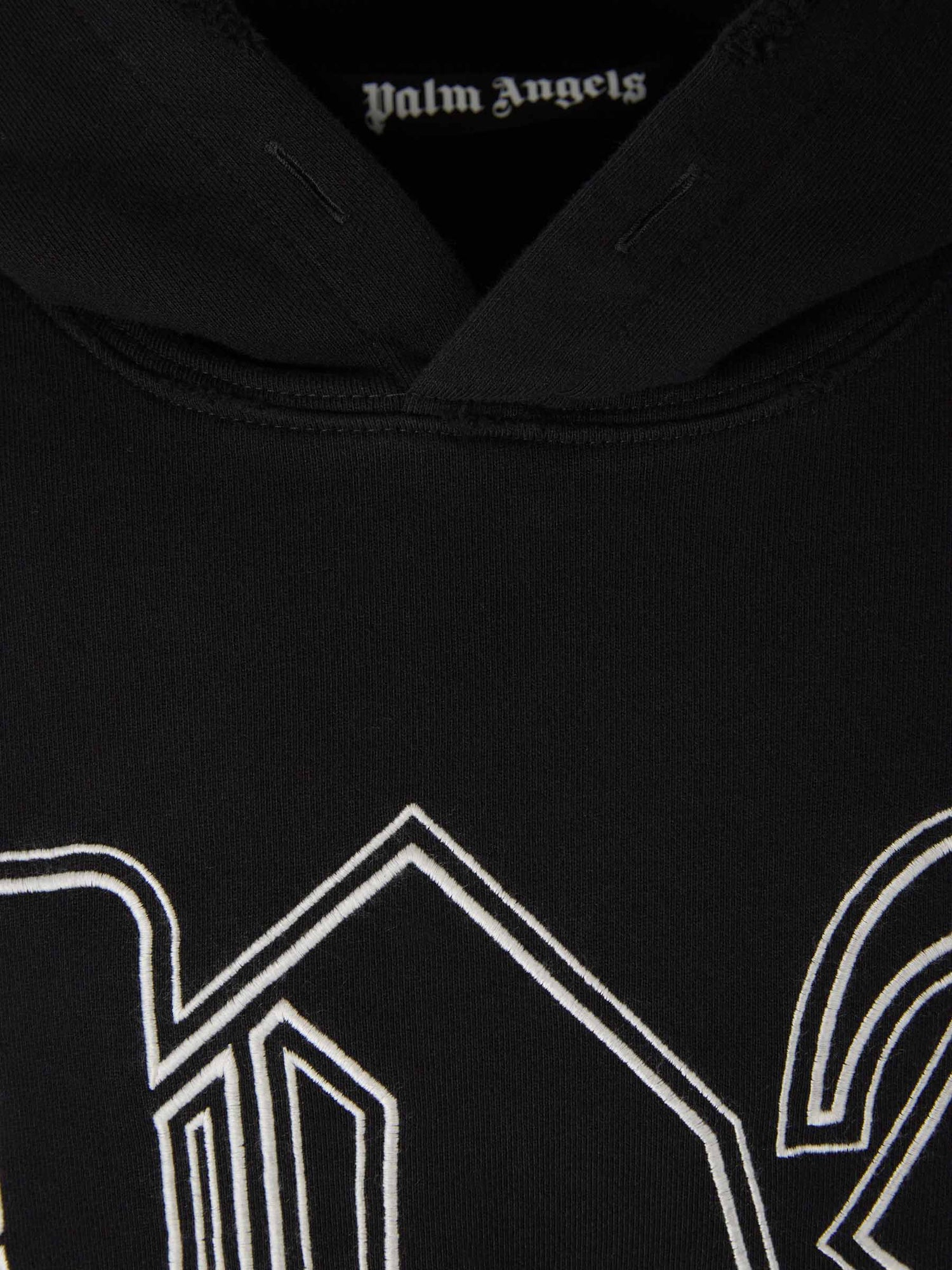 Outlet online Palm Angels Hombre Sudadera Logo Bordado color Negro sku 545-001390 01 - Foto 3