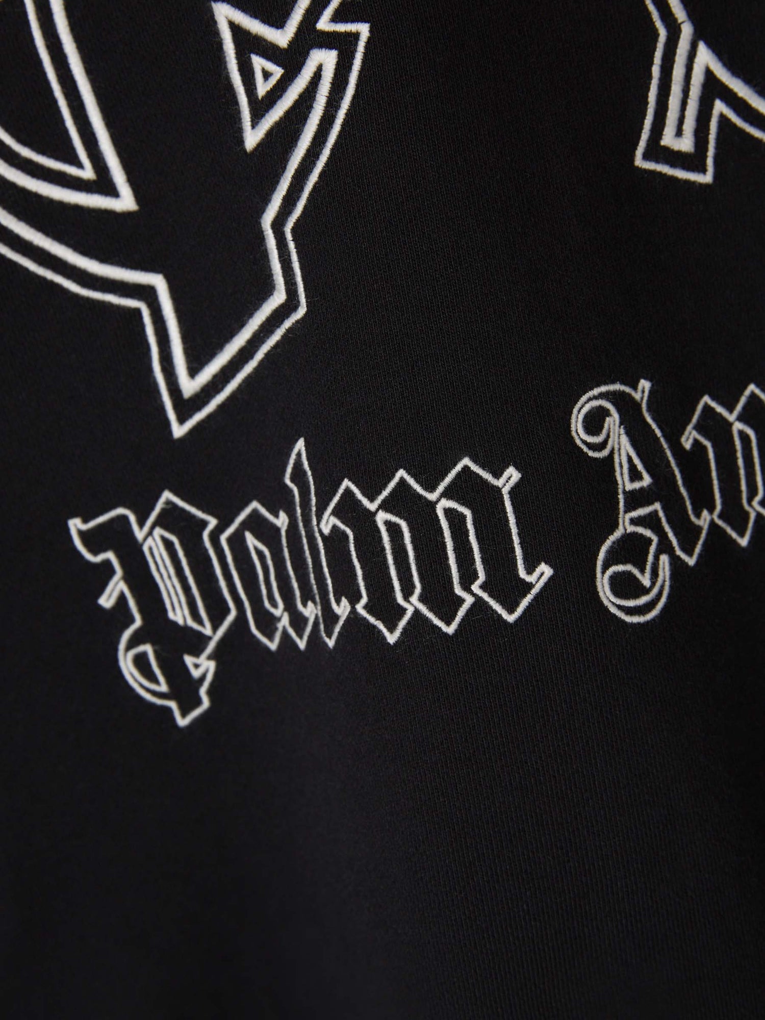 Outlet online Palm Angels Hombre Sudadera Logo Bordado color Negro sku 545-001390 01 - Foto 4